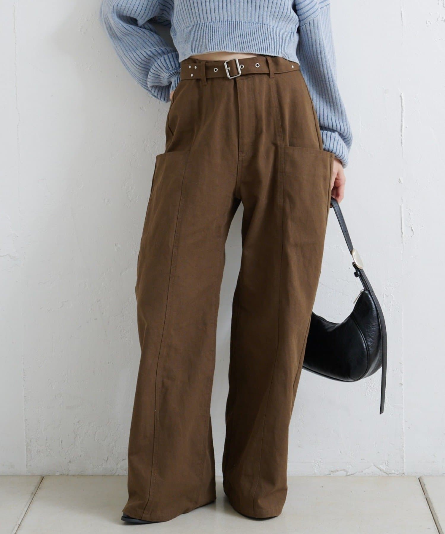 Kastane(カスタネ) 【新色追加/2025AWカタログ/低身長サイズ/2サイズ展開】スタッズサイドポケットパンツ