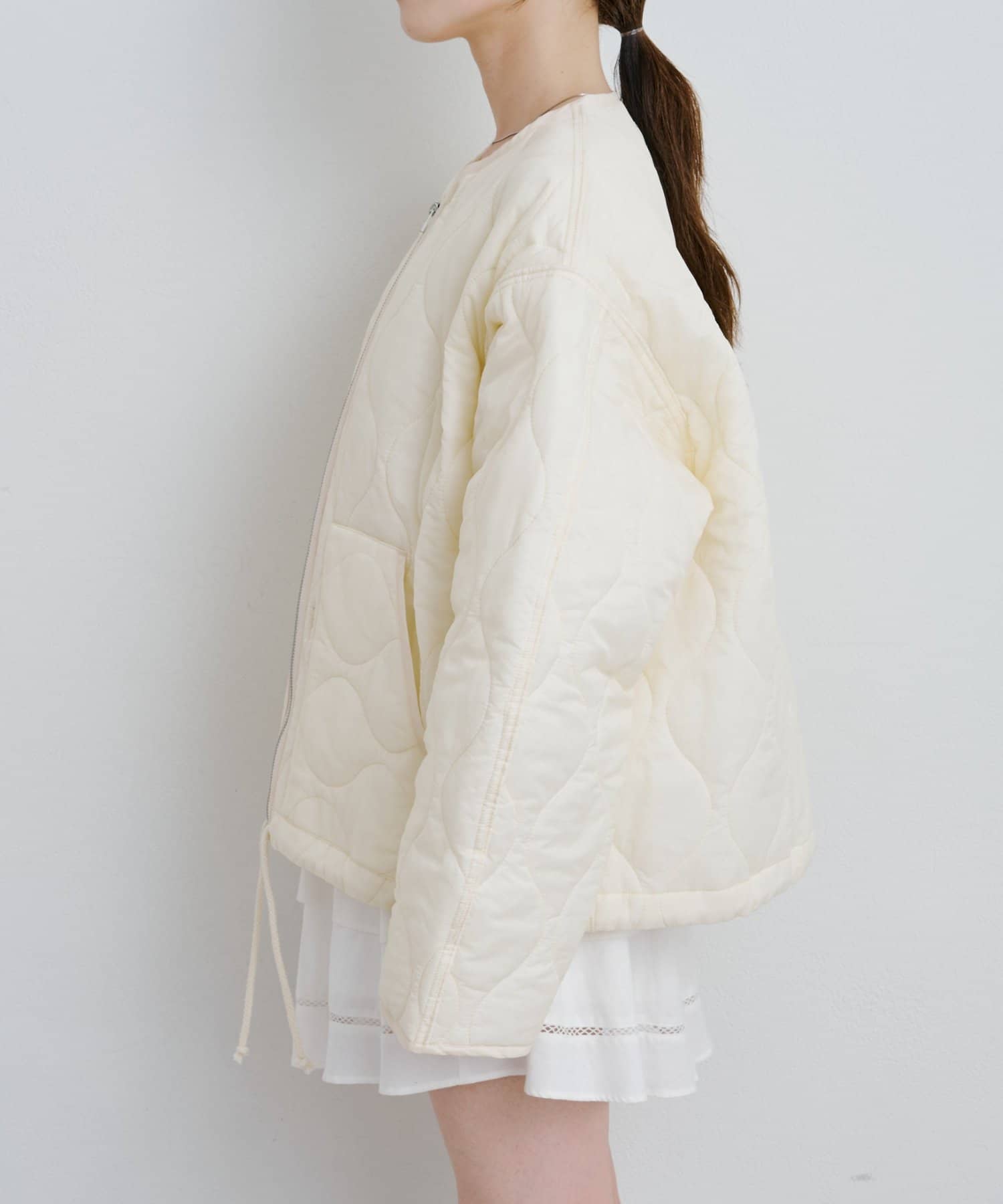 Kastane(カスタネ) 【リバーシブル】キルティングミドルジャケット