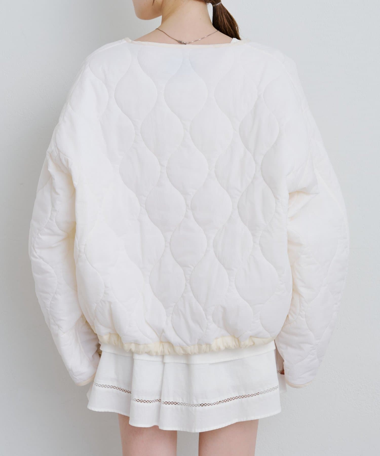 Kastane(カスタネ) 【リバーシブル】キルティングミドルジャケット