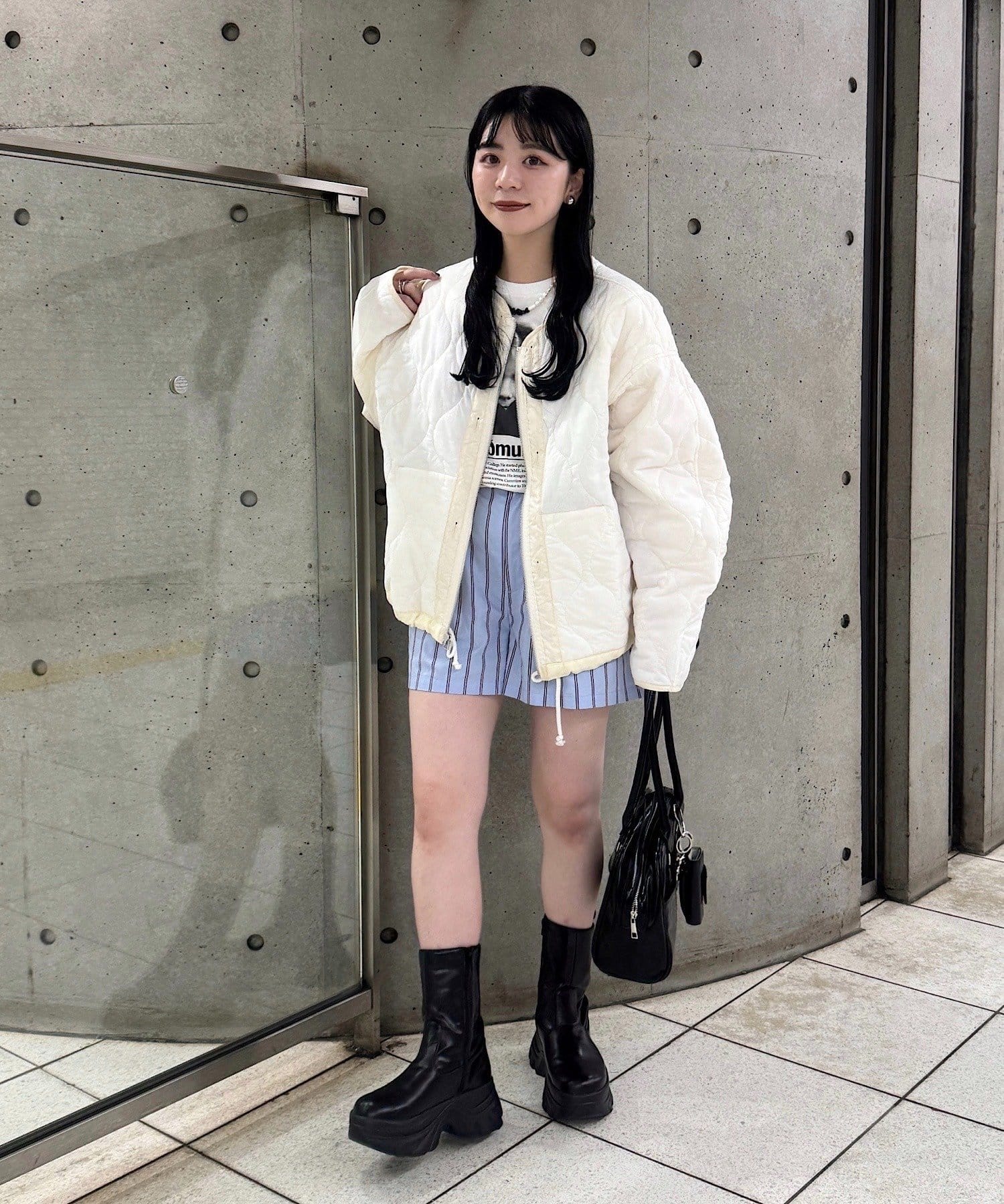 Kastane(カスタネ) 【WEB先行/リバーシブル/2025AW】キルティングミドルジャケット