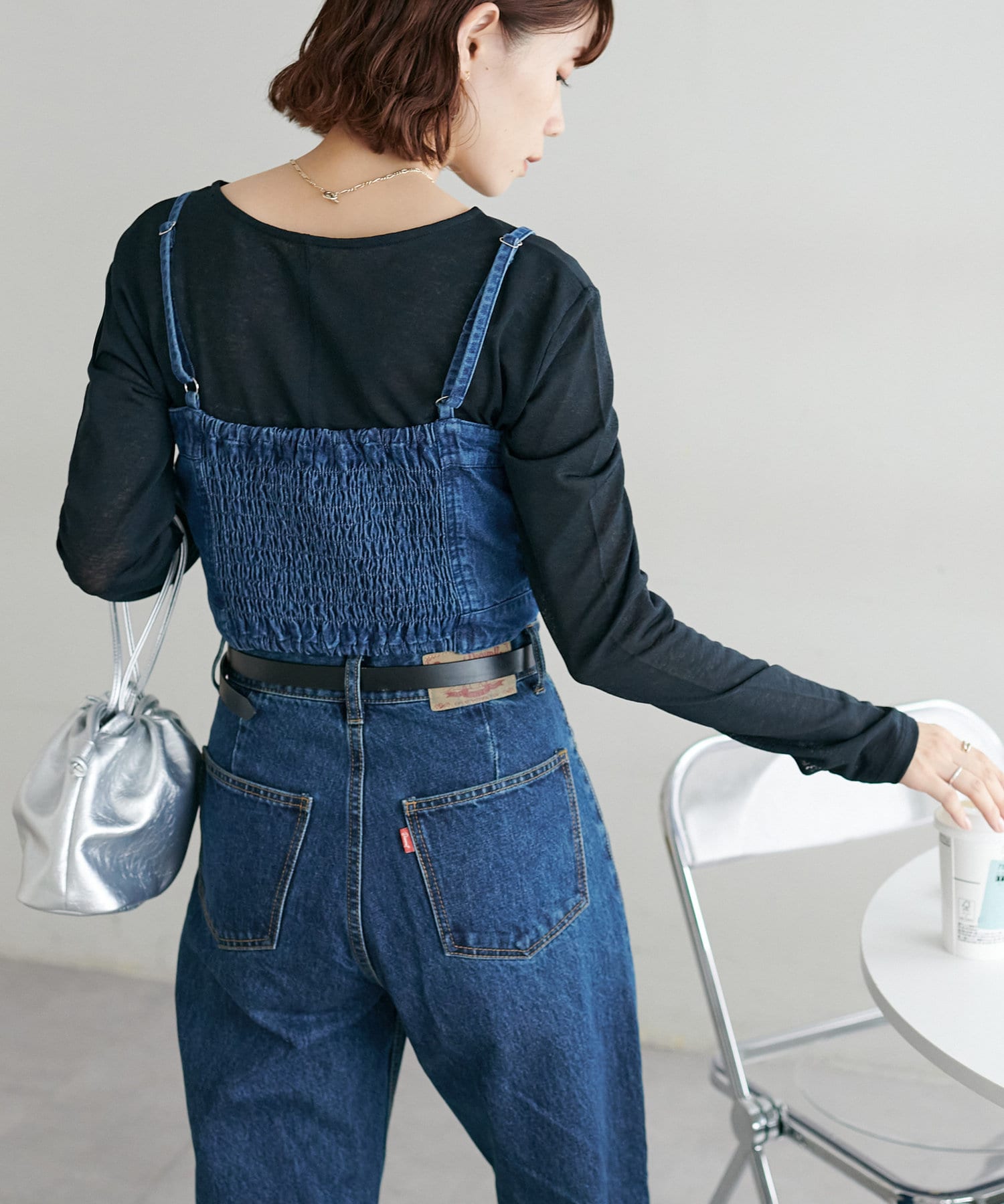 Discoat】ビジュー使いデニムビスチェ | OUTLET(アウトレット