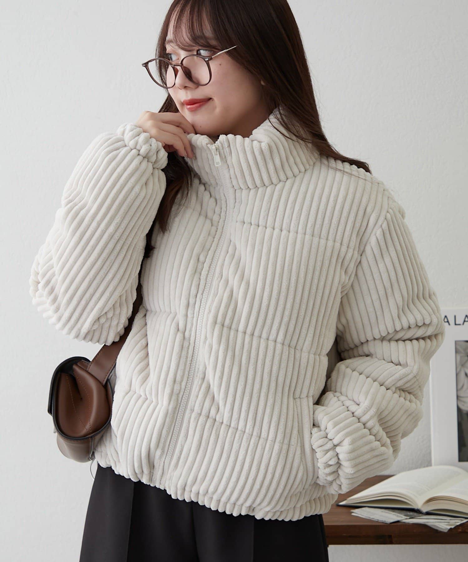 Remind me and forever(リマインドミーアンドフォーエバー) コーデュロイ中綿ブルゾン