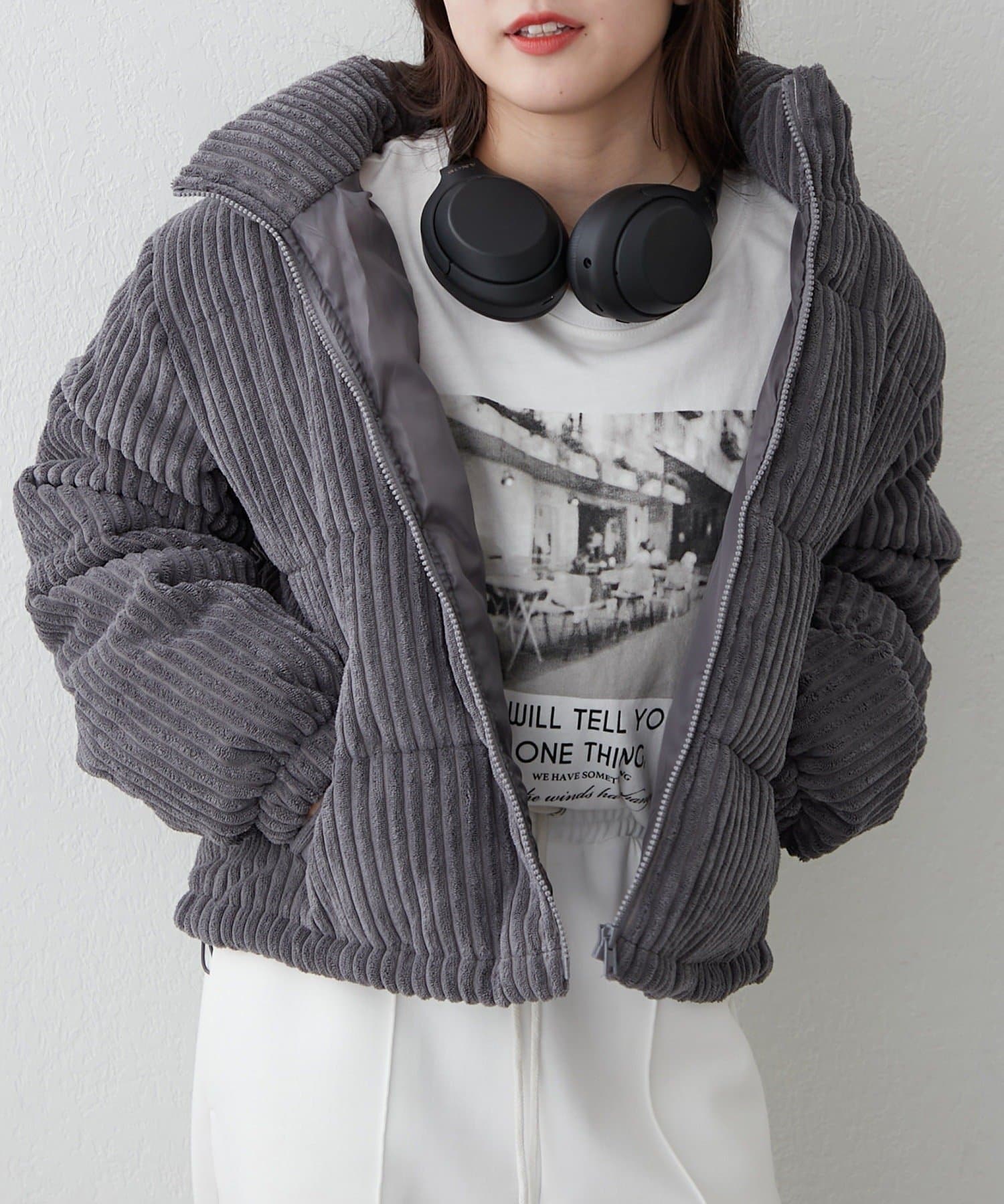 Remind me and forever(リマインドミーアンドフォーエバー) コーデュロイ中綿ブルゾン