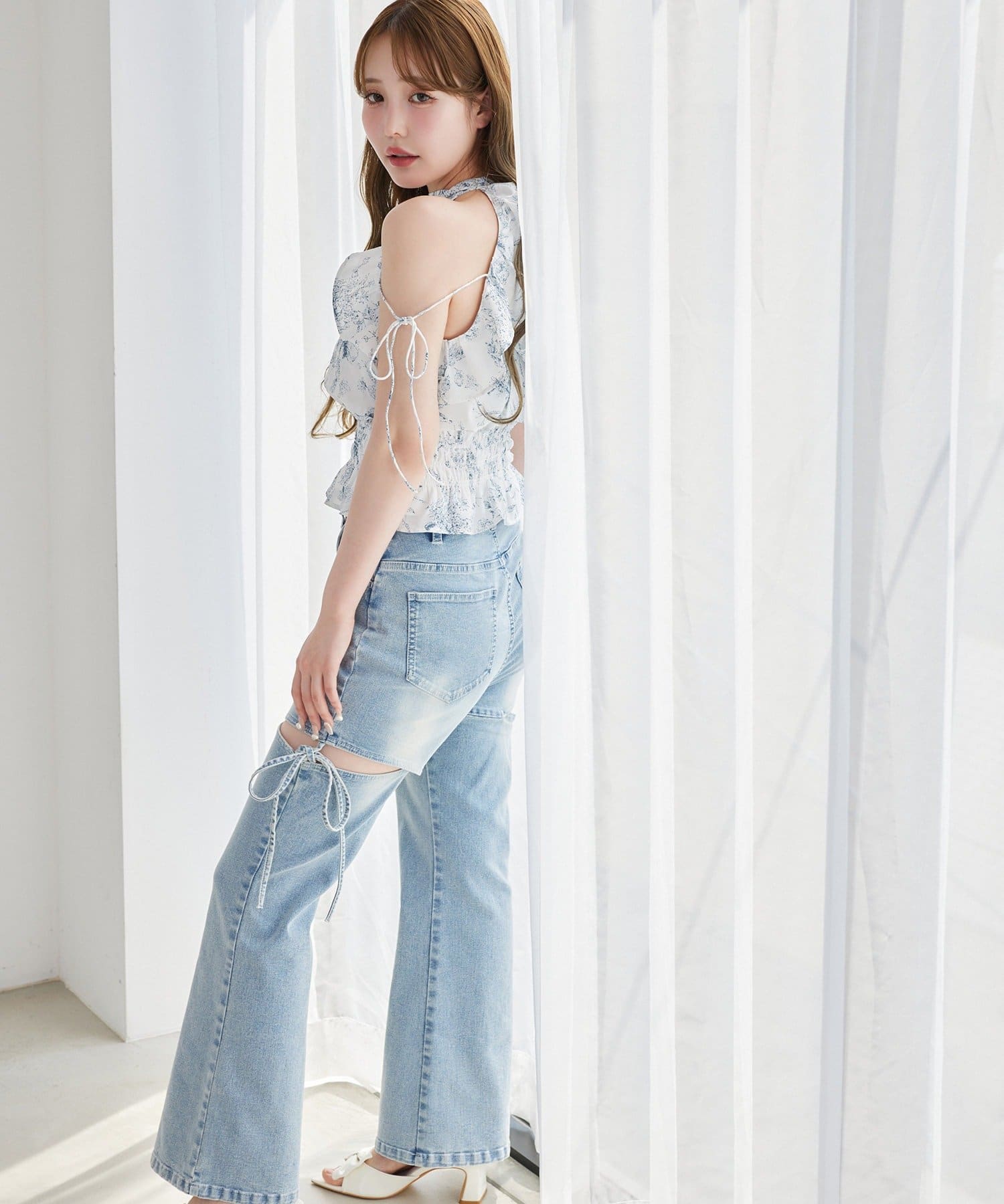 夏から秋にぴったり❤️デニムセットアップ★ロング＆ミニ丈★お出かけに最適 パンツセットアップ レディース 夏 上下セット デニム