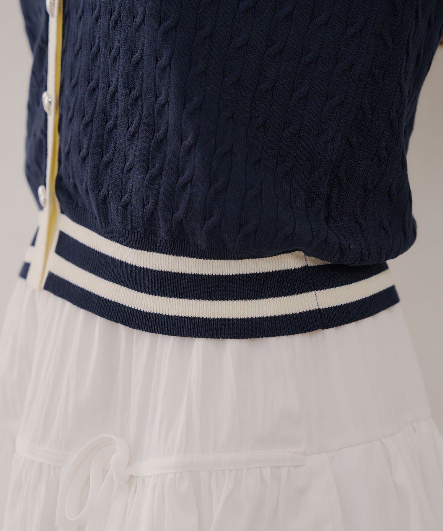 NICE CLAUP / OLIVE des OLIVE OUTLET(ナイスクラップ  / オリーブ デ オリーブ アウトレット) 【RMAF】スカラップスキッパーポロ