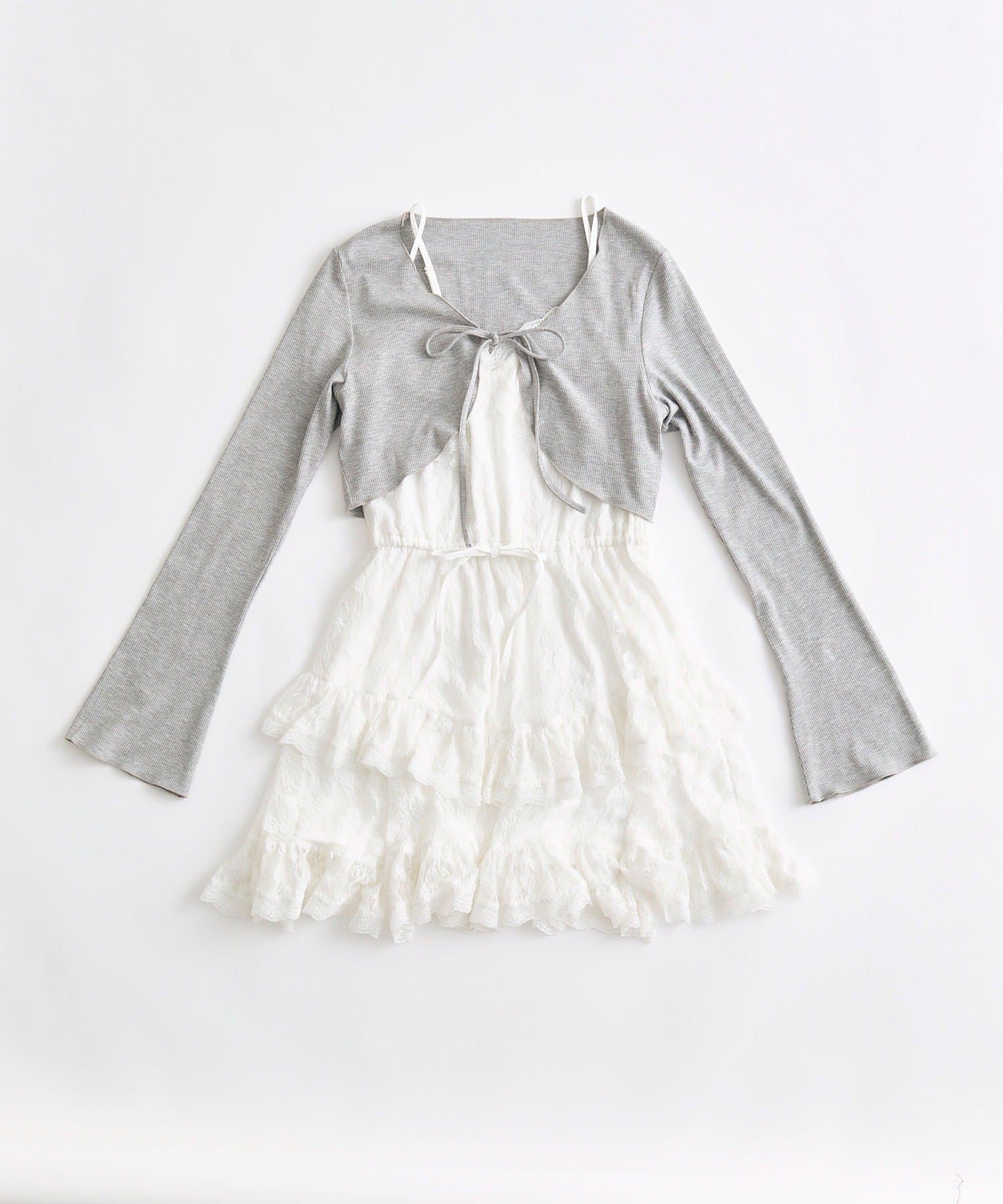 OLIVE des OLIVE(オリーブ デ オリーブ) ボレロセットチュニックキャミ