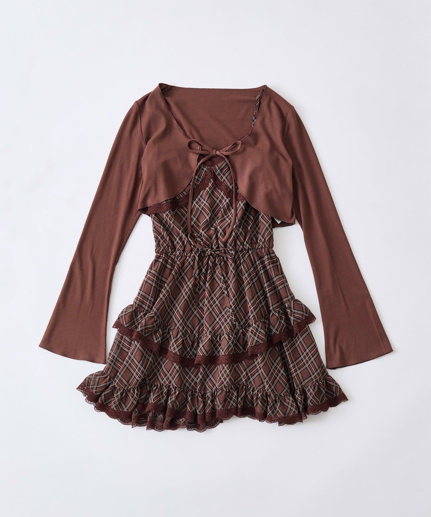 OLIVE des OLIVE(オリーブ デ オリーブ) ボレロセットチュニックキャミ