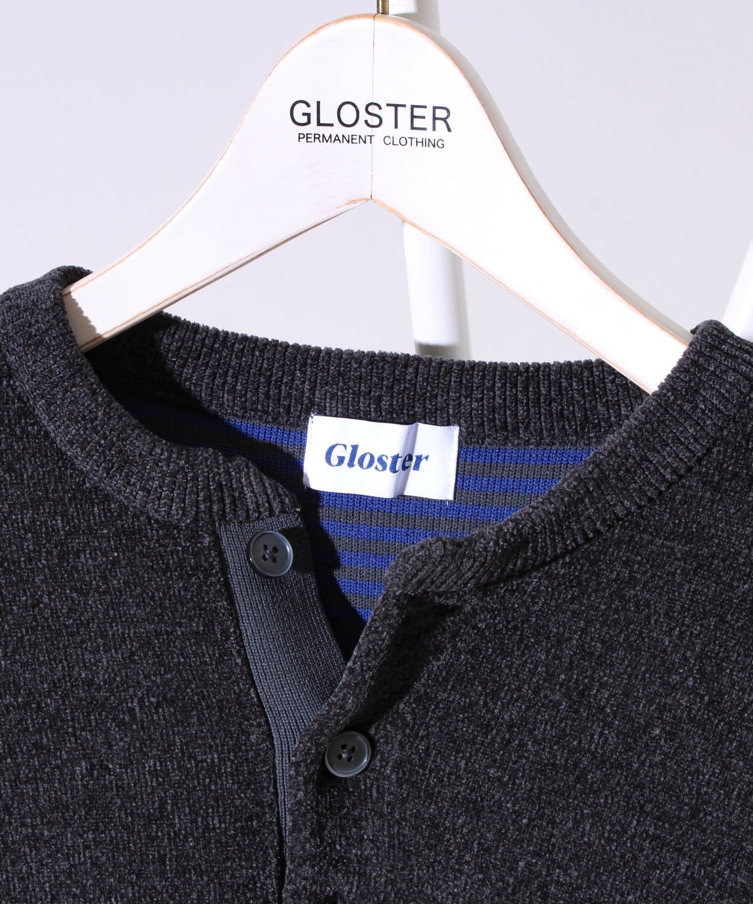 FREDY & GLOSTER(フレディ アンド グロスター) 【昨年人気アイテム再登場！チクチクしないニット】モールバックボーダーニット