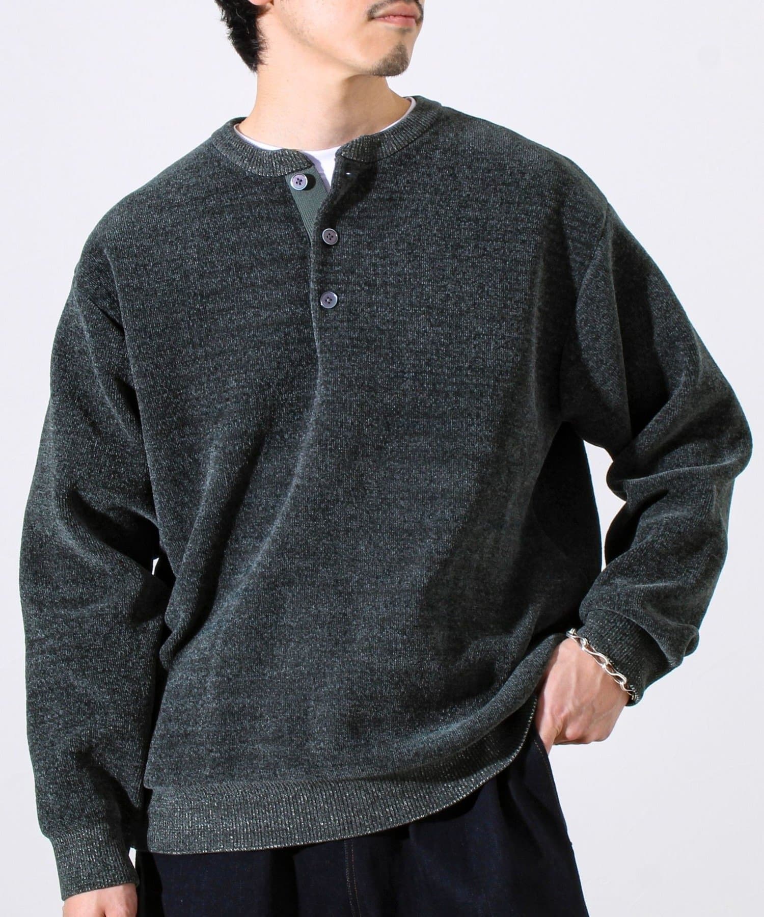 FREDY & GLOSTER(フレディ アンド グロスター) 【昨年人気アイテム再登場！チクチクしないニット】モールバックボーダーニット