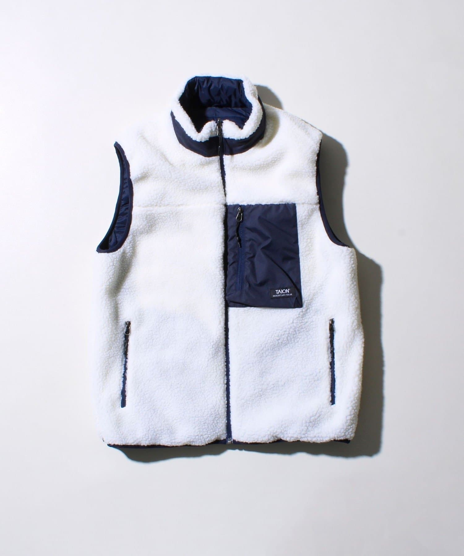 FREDY & GLOSTER(フレディ アンド グロスター) 【2WAYで着回せる】【UNISEX】配色別注 TAIONボア×ダウンベスト