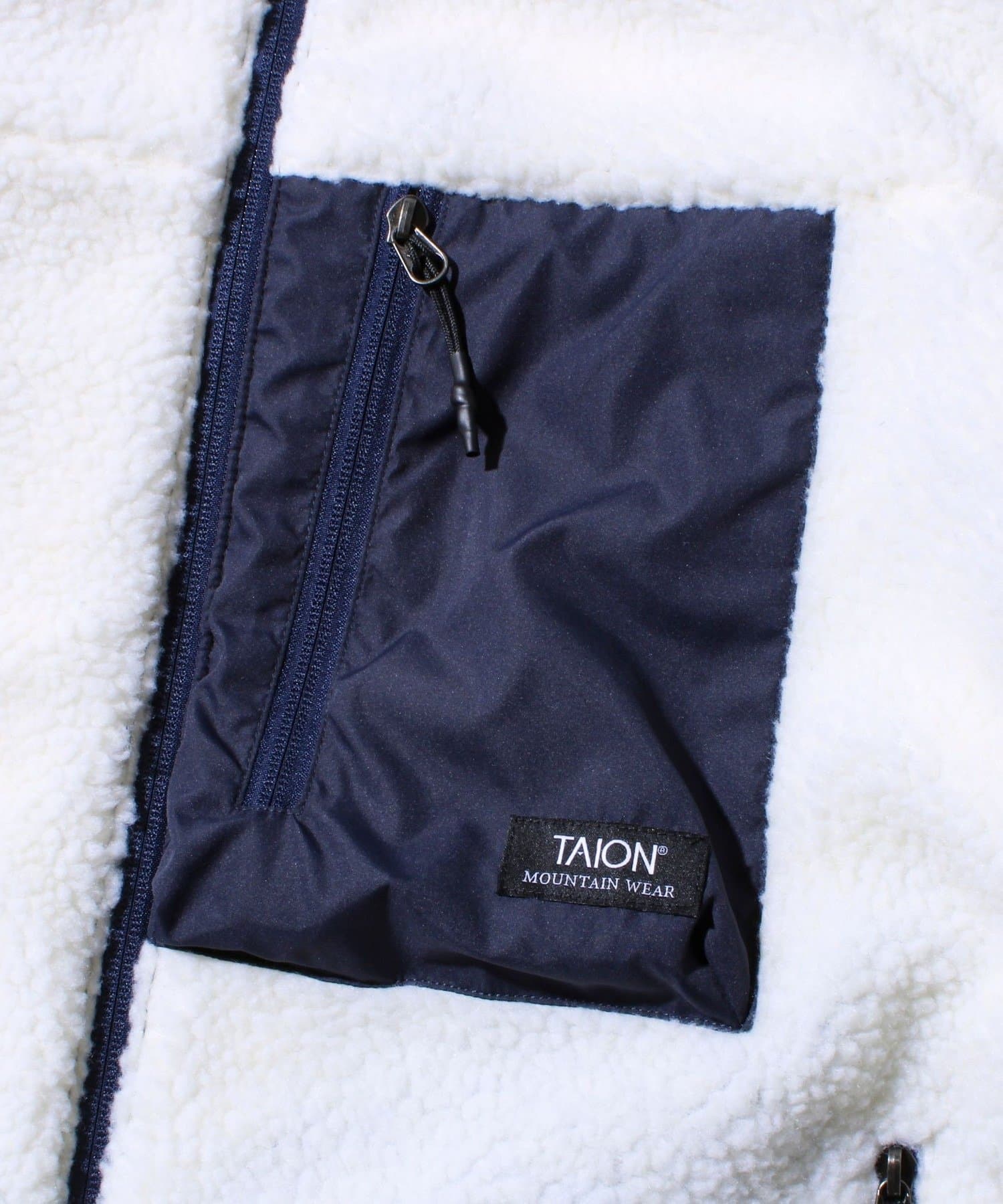 2WAYで着回せる】【UNISEX】配色別注 TAIONボア×ダウンブルゾン
