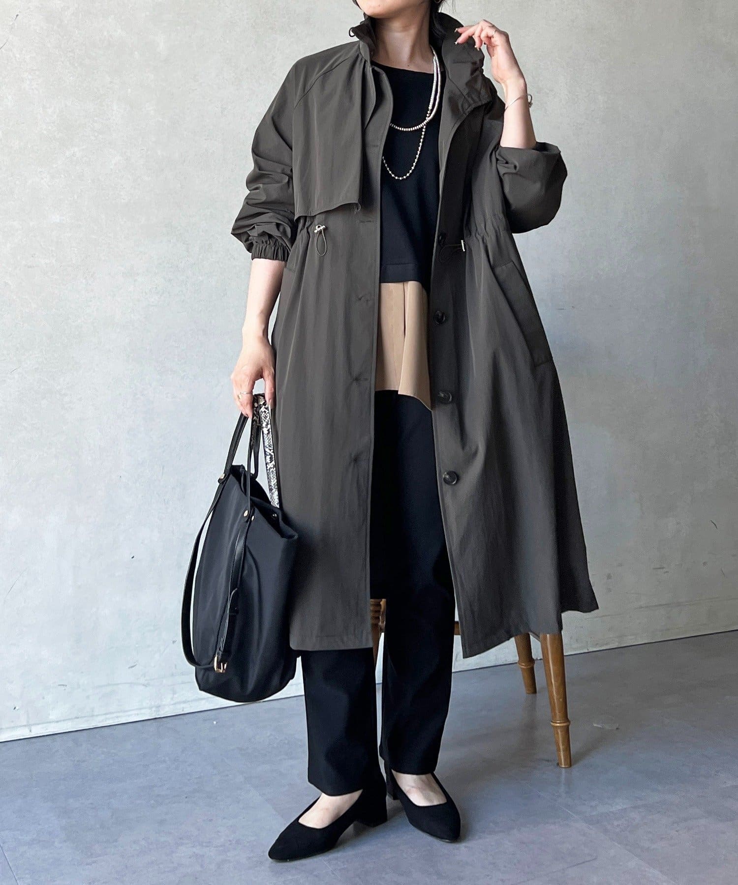 フェリージ　薄手　トレンチコート　Lサイズ フェリージ 薄手 トレンチコート Lサイズ - メルカリ