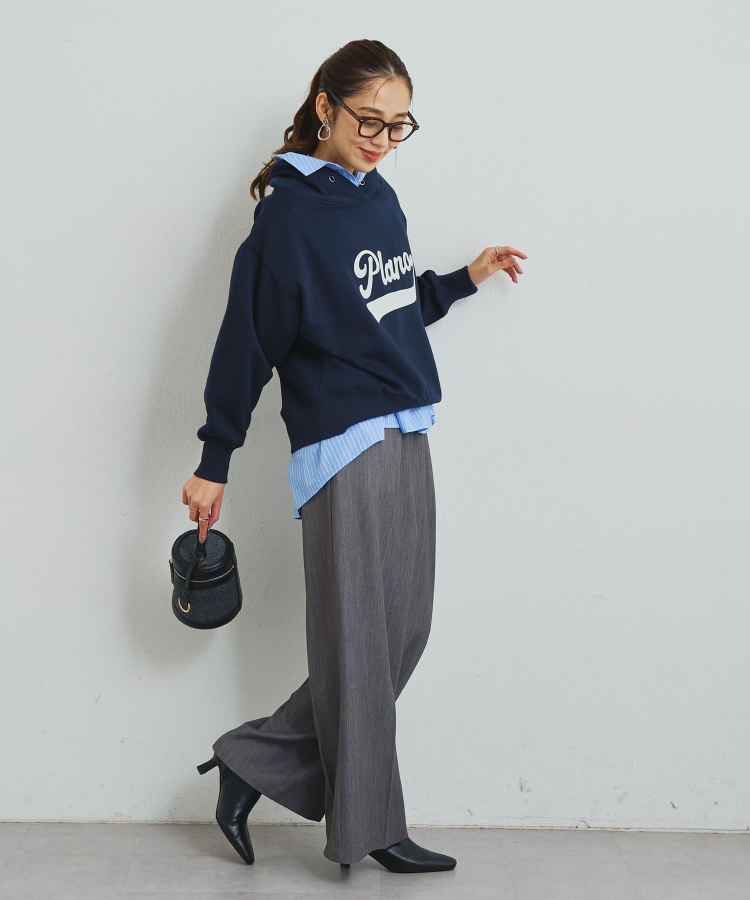 un dix cors(アンディコール) 《美シルエット》T/Rストレッチパンツ