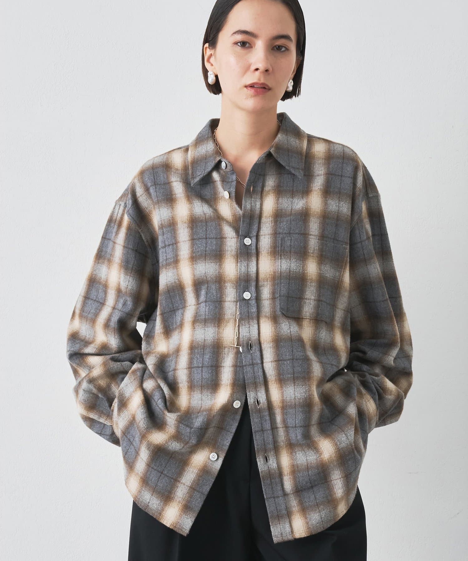 Whim Gazette(ウィム ガゼット) 【COOR】FLANNELチェックシャツ
