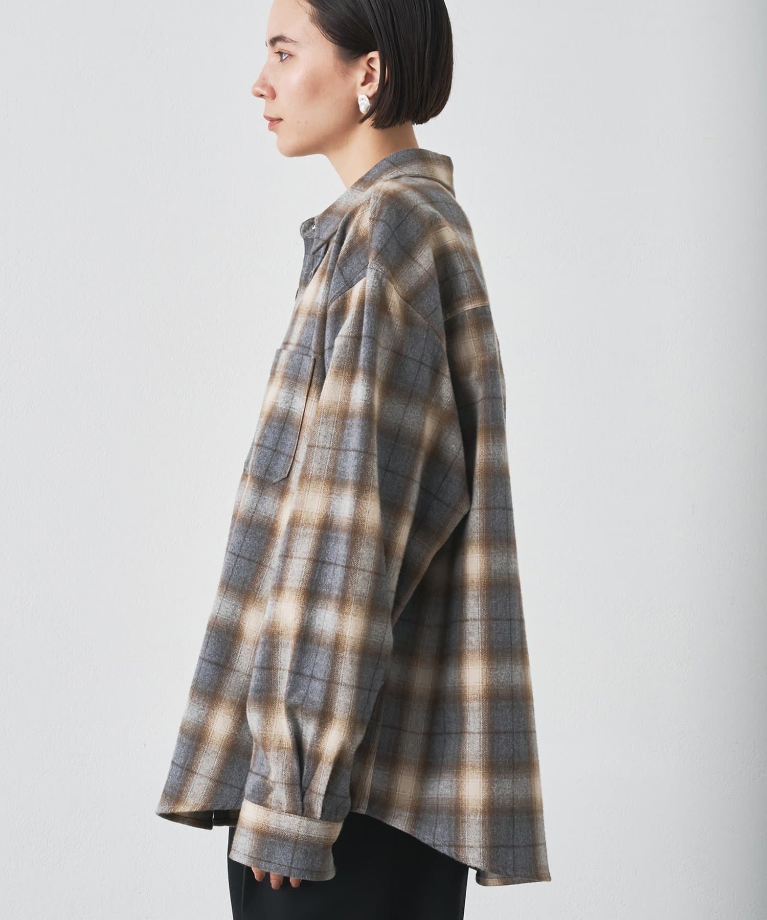 Whim Gazette チェック柄 長袖シャツ COOR】FLANNELチェックシャツ | Whim Gazette(ウィム ガゼット