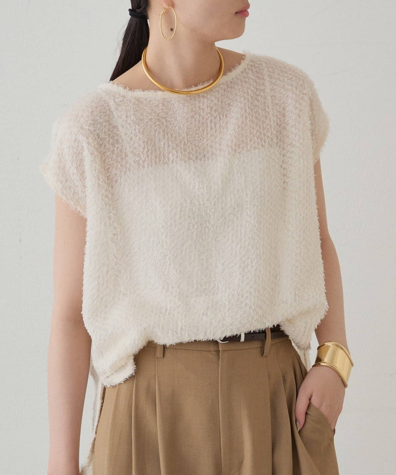 ラウンジドレス フェザーブラウス フェザーフレンチブラウス | LOUNGEDRESS(ラウンジドレス