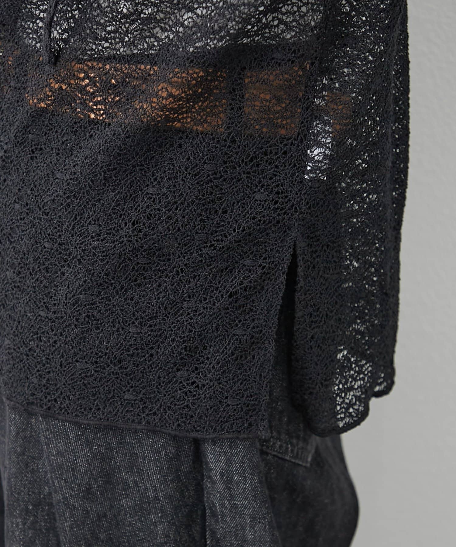 CIAOPANIC TYPY(チャオパニックティピー) 【秋冬のレイヤードに！】スキッパーレースフーディー