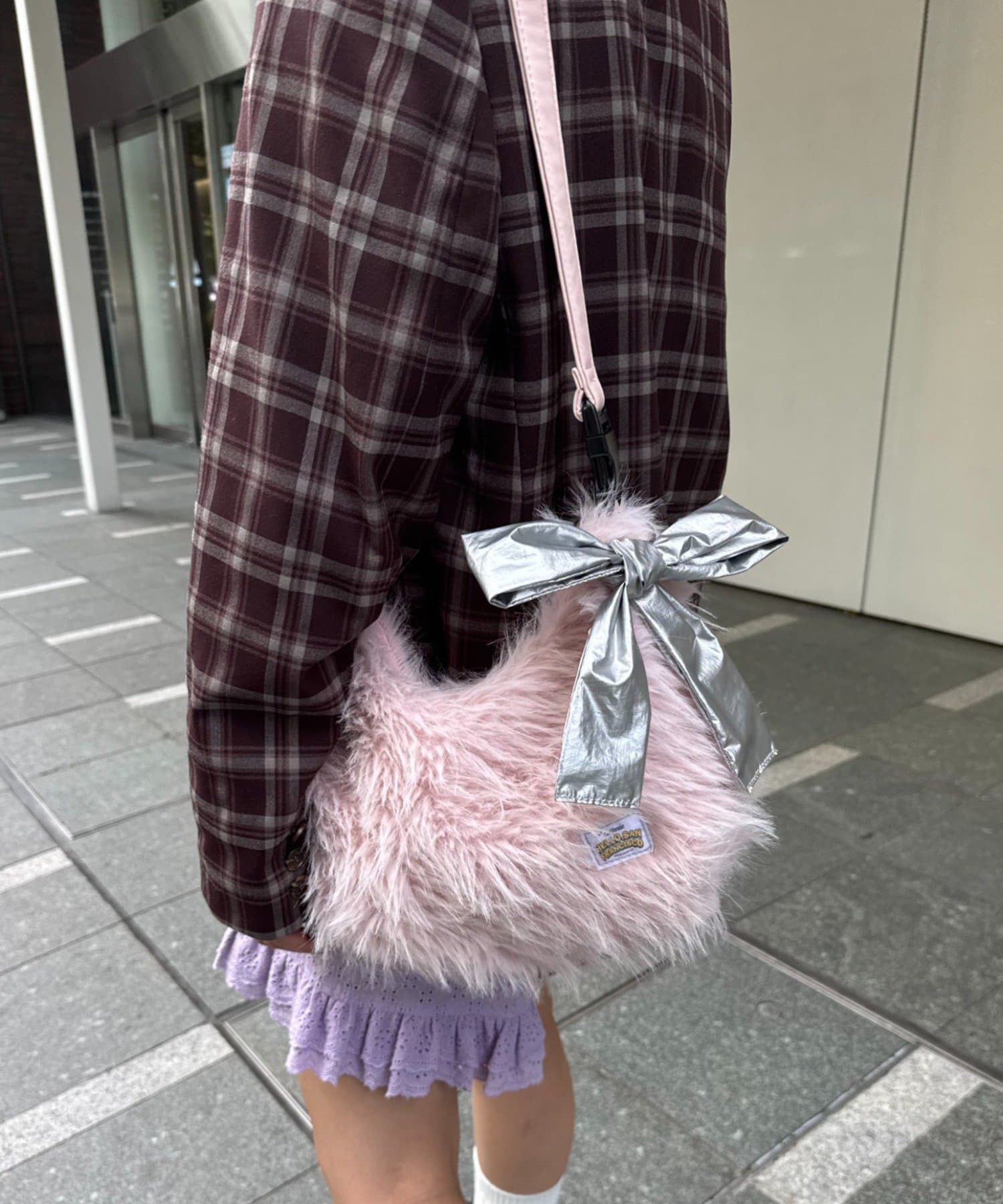 CIAOPANIC TYPY(チャオパニックティピー) 【HELLO.SANFRANCISCO/ハローサンフランシスコ】リボンチャーム付マルチWAYファーBAG