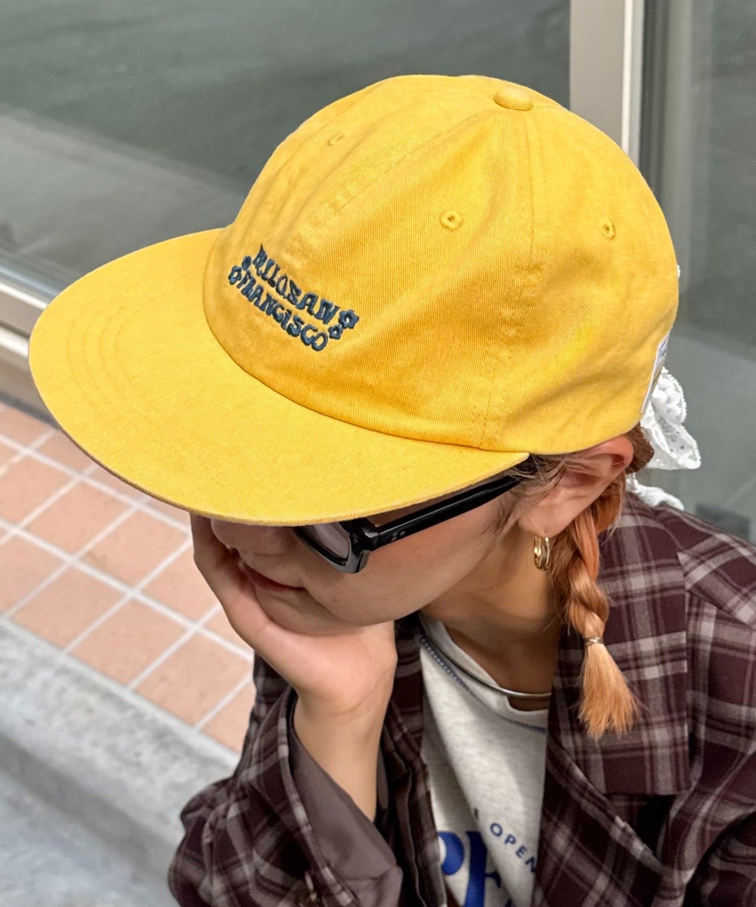 CIAOPANIC TYPY(チャオパニックティピー) 【HELLO.SANFRANCISCO/ハローサンフランシスコ】レースリボン刺繍ロゴカラーCAP