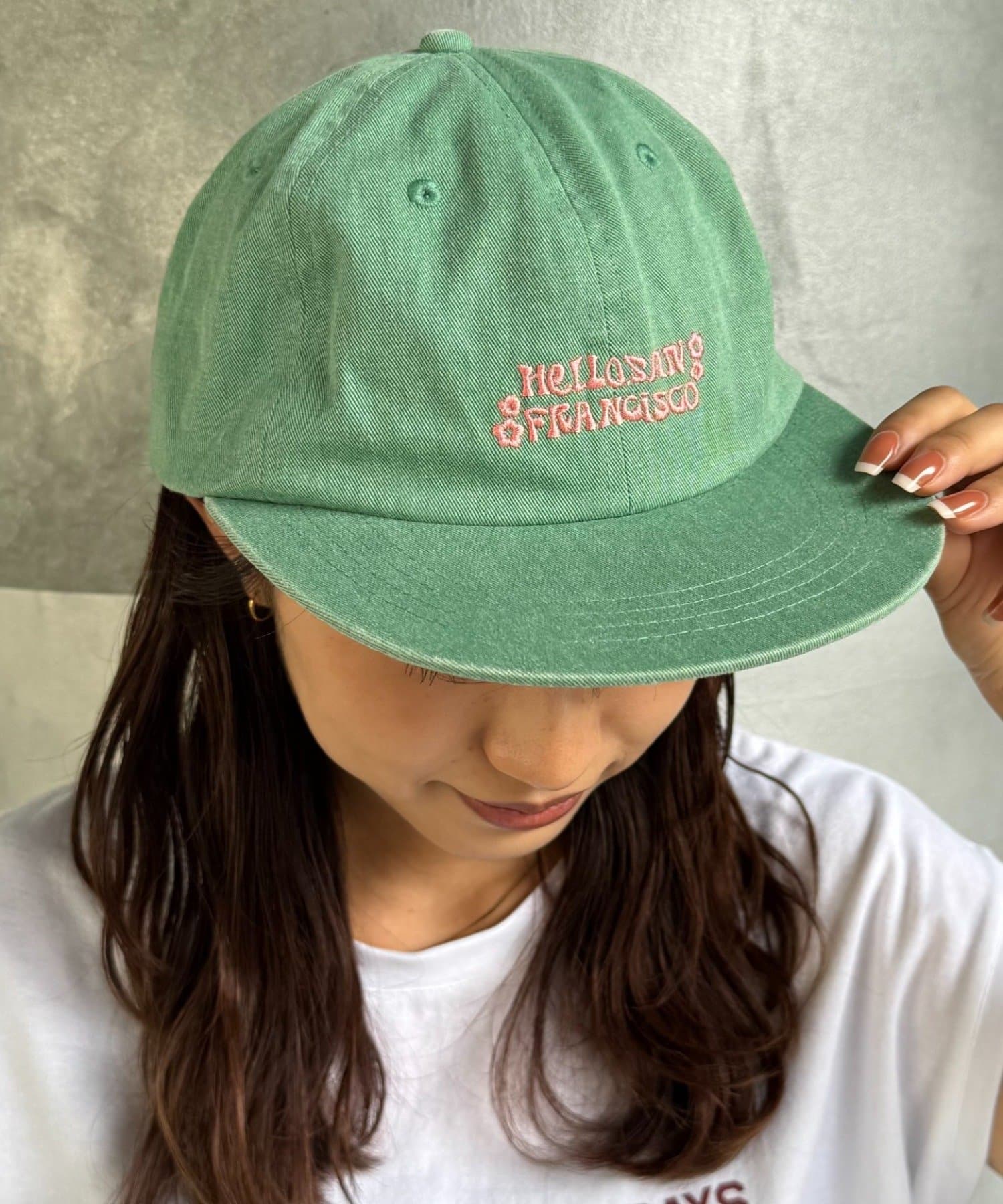 CIAOPANIC TYPY(チャオパニックティピー) 【HELLO.SANFRANCISCO/ハローサンフランシスコ】レースリボン刺繍ロゴカラーCAP