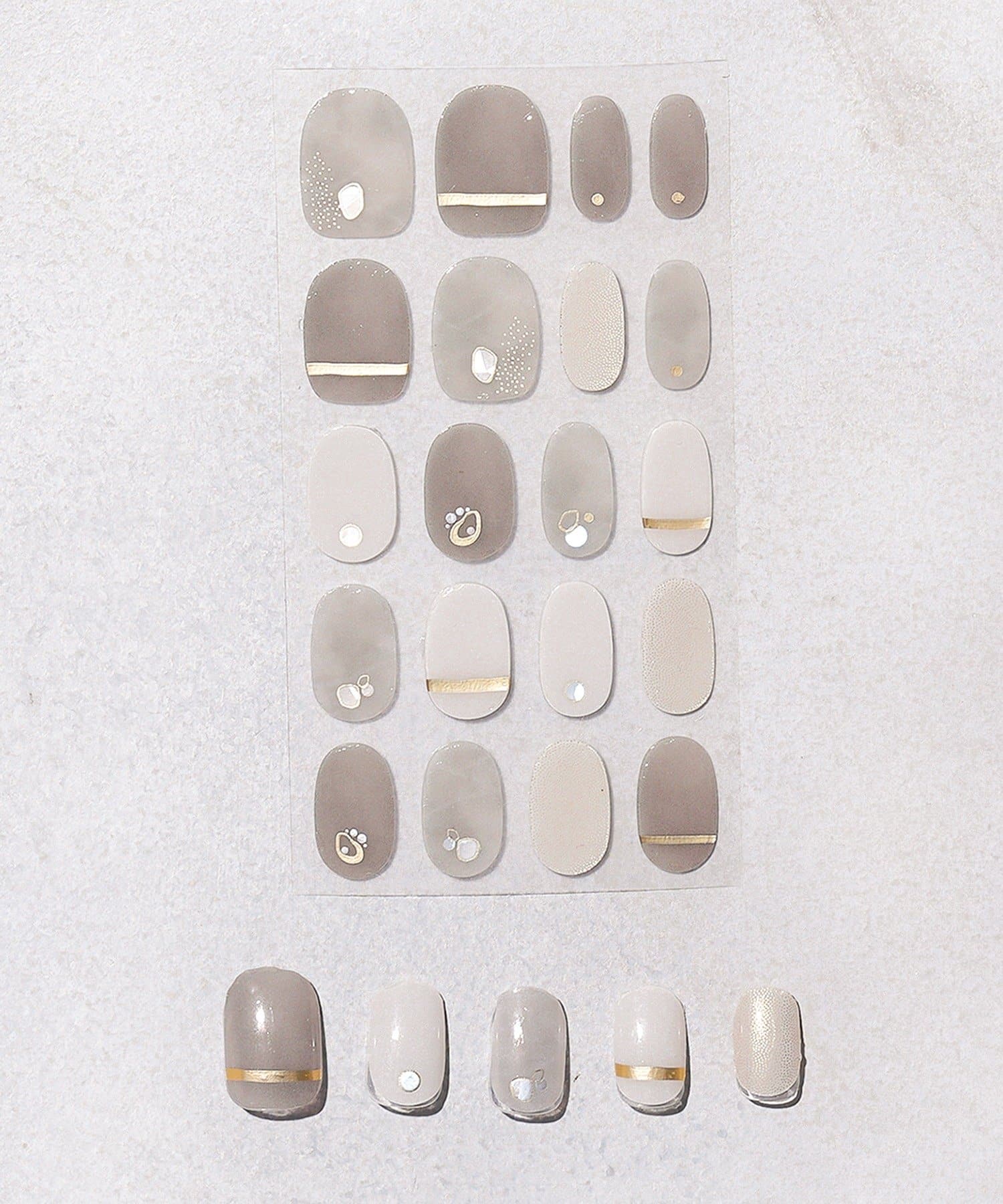 3COINS(スリーコインズ) セミハードジェルネイルシールハンド／and us
