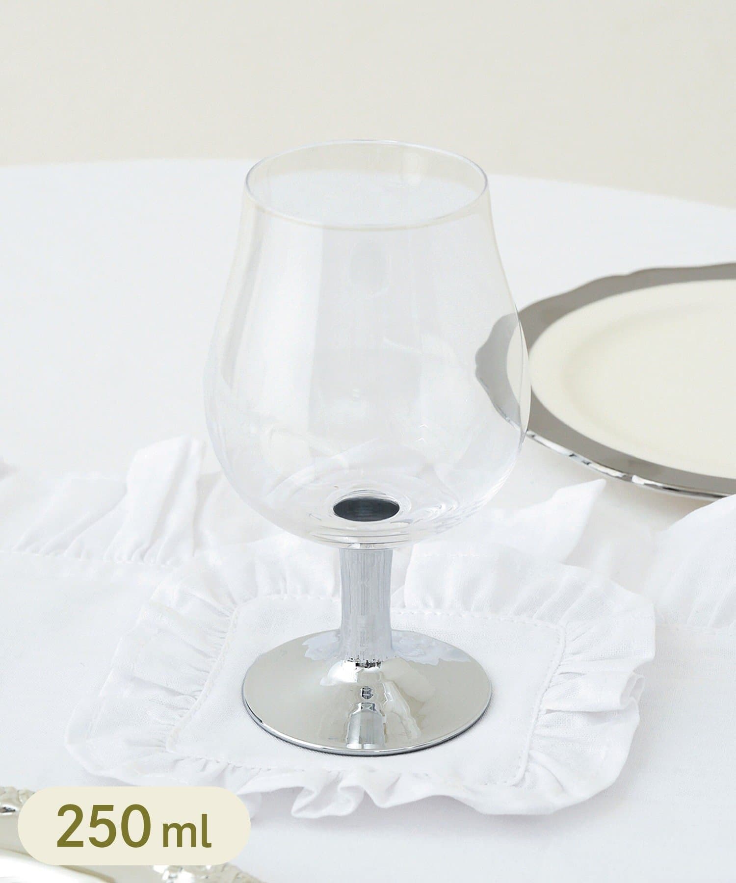 3COINS(スリーコインズ) 脚付きグラス：250ml