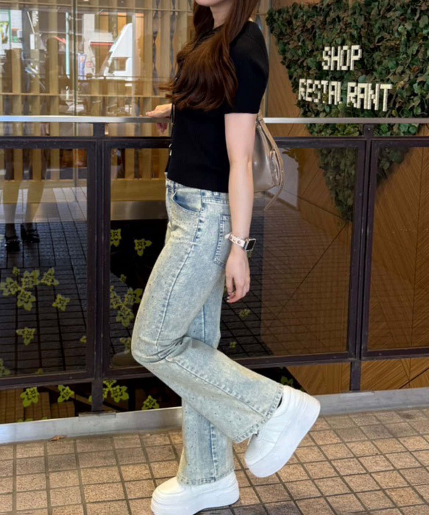 NICE CLAUP / OLIVE des OLIVE OUTLET(ナイスクラップ  / オリーブ デ オリーブ アウトレット) 【RMAF】ハート釦ドッキングカーディガン