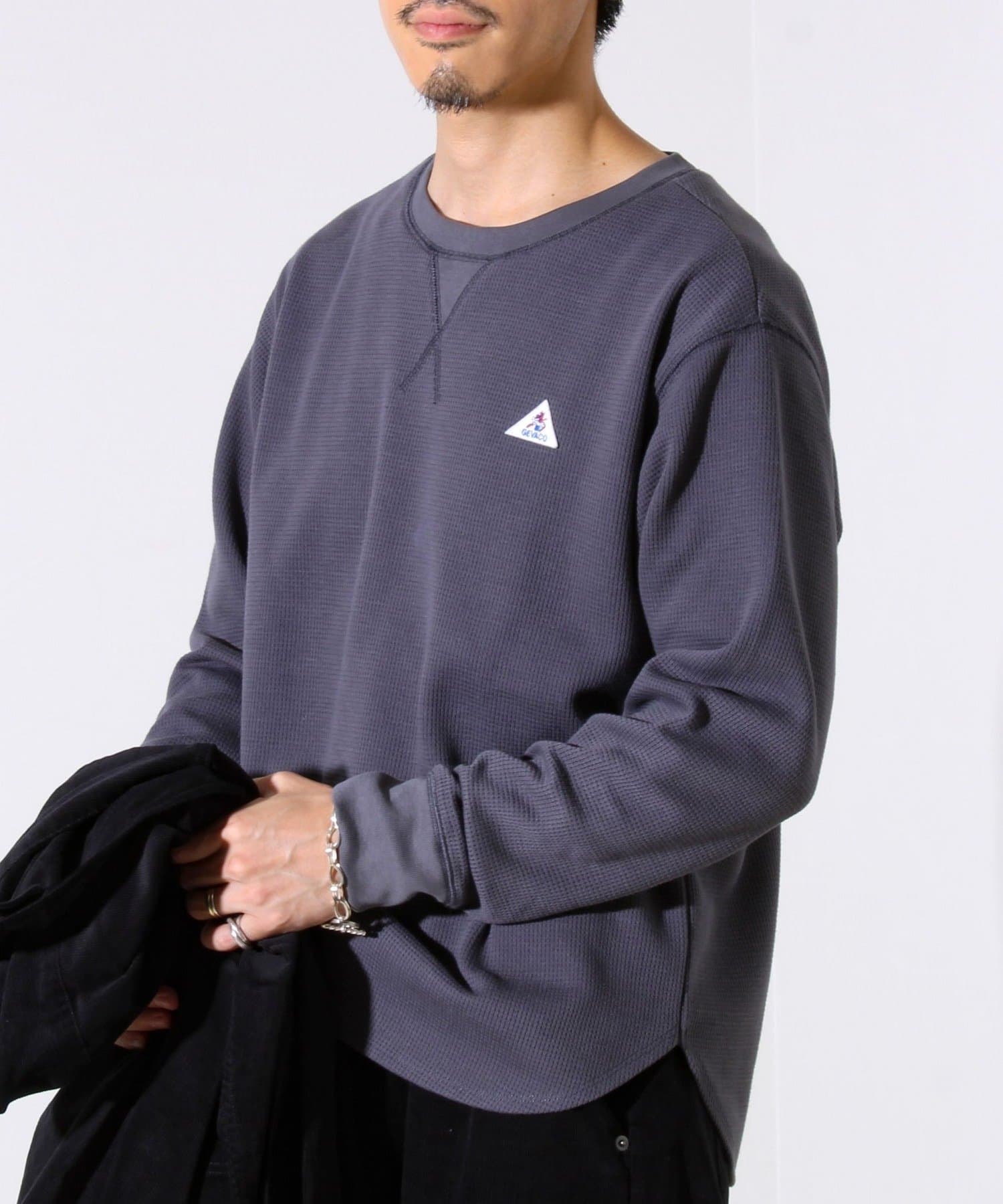 FREDY & GLOSTER(フレディ アンド グロスター) 【レイヤードに最適】【GEVACO】ワッフル素材ロングスリーブTシャツ
