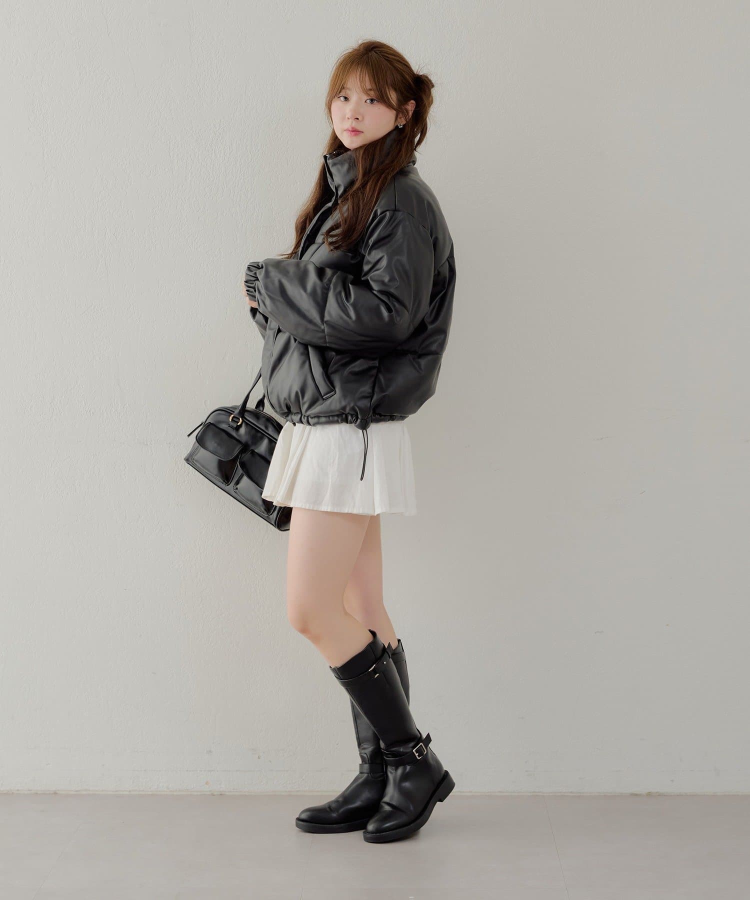 Remind me and forever(リマインドミーアンドフォーエバー) 【WEB先行販売】スタンドカラー中綿ブルゾン