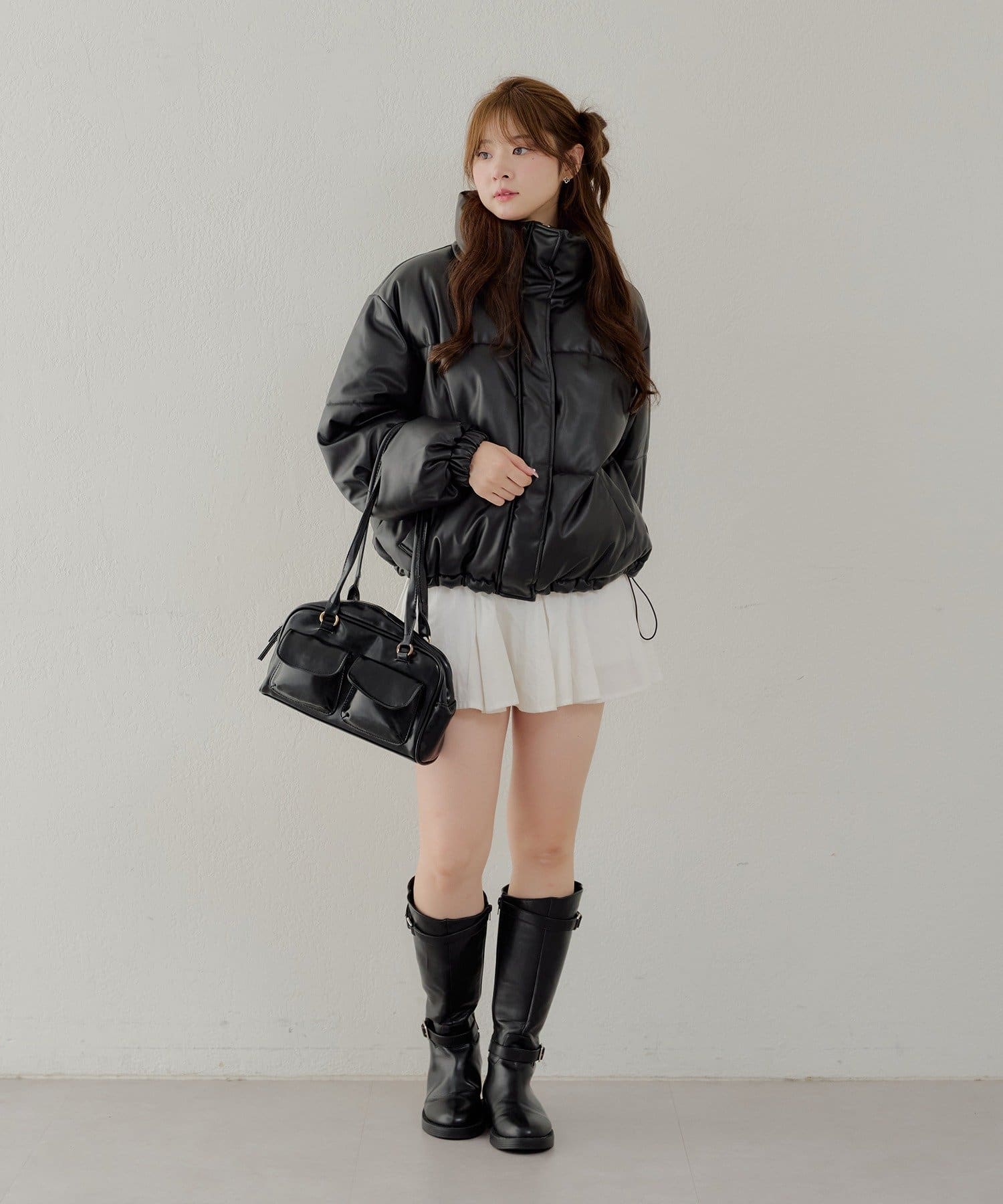 Remind me and forever(リマインドミーアンドフォーエバー) 【WEB先行販売】スタンドカラー中綿ブルゾン