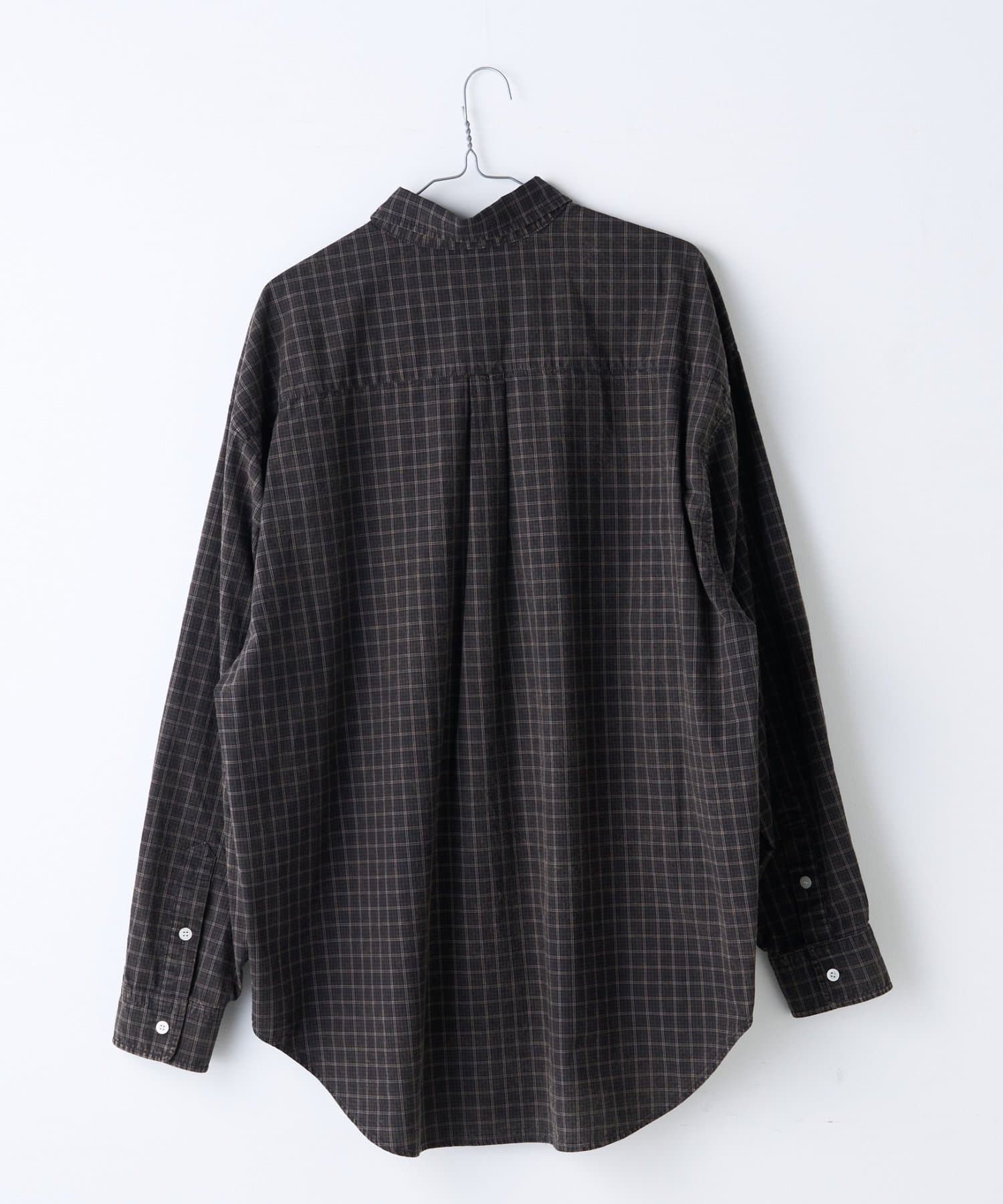 Kastane(カスタネ) 【WHIMSIC】アシッドウォッシュプラッドシャツ