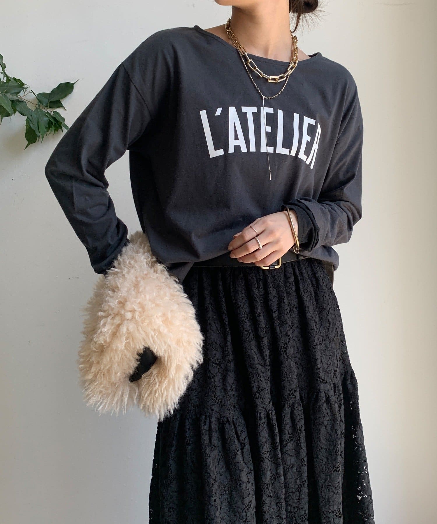 DOUDOU(ドゥドゥ) 【WEB限定】 L’ATELIER ドッキングTEE