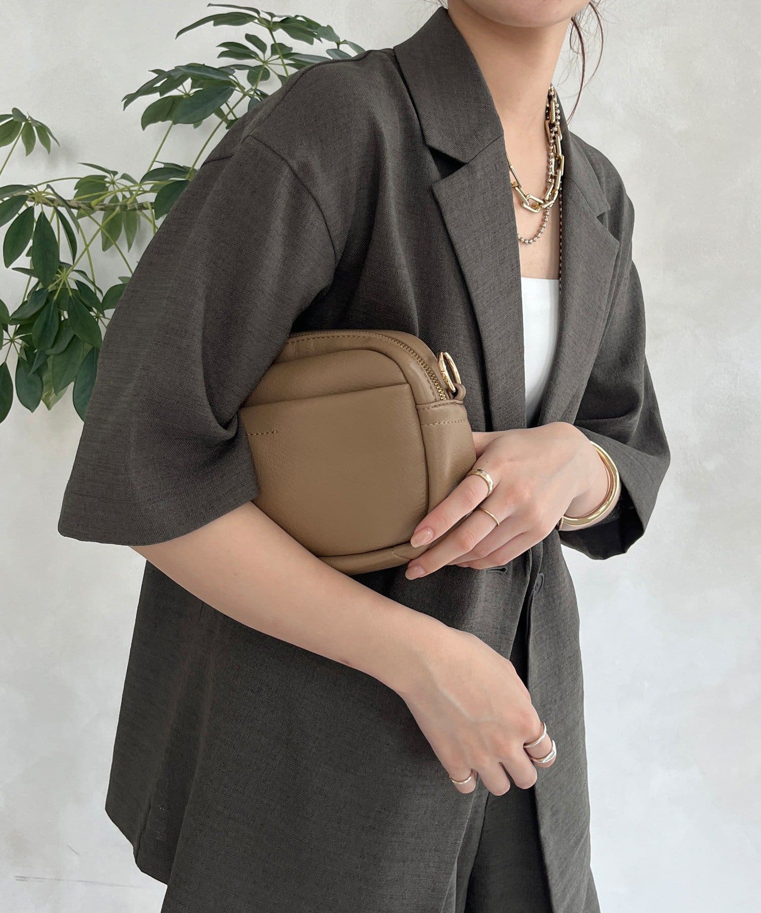DOUDOU(ドゥドゥ) 【WEB限定】 2ショルダー付ボックスバッグ