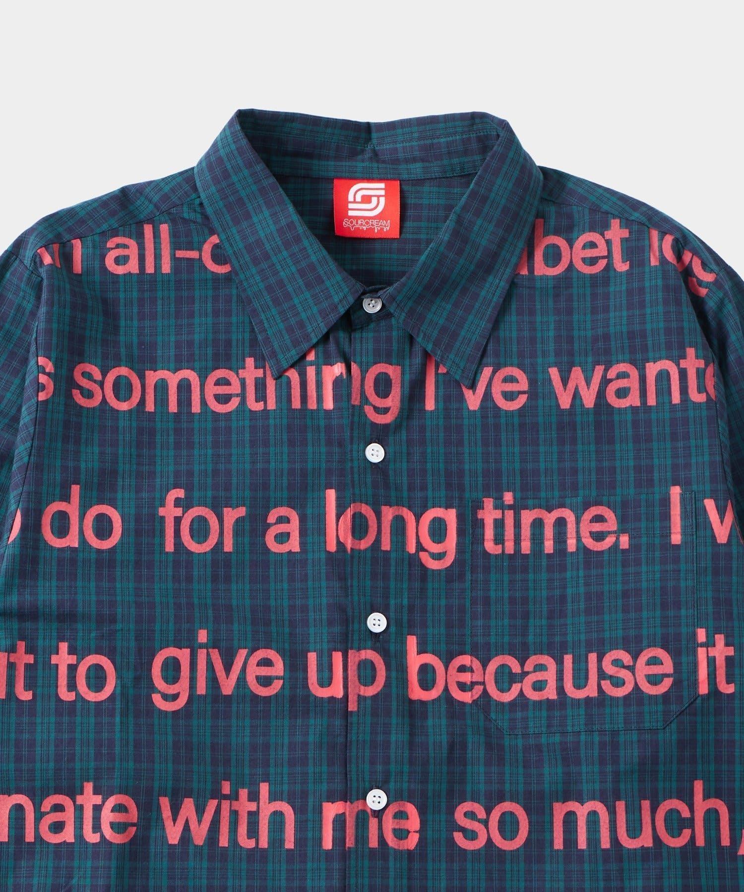 Sourcreamメッセージ長袖シャツ | WHO'S WHO gallery(フーズフー