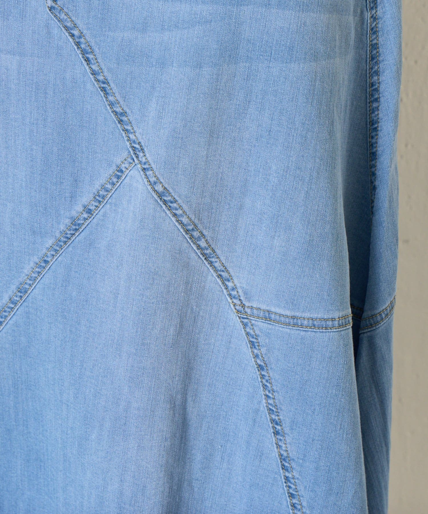 Jena　espace merveilleux(ジェナ　エスパスメルヴェイユ) 【腰・お尻周りカバー／オールシーズン活躍】デニム切替フレアスカート