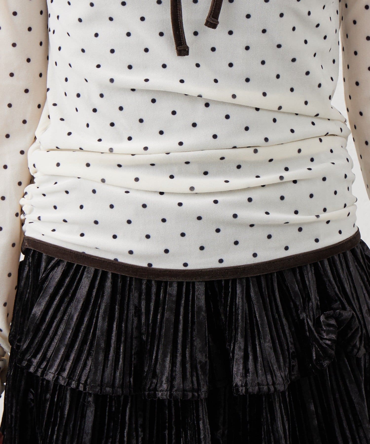 mline(エムライン) [mline]着回し抜群！チョーカーベロアトップス