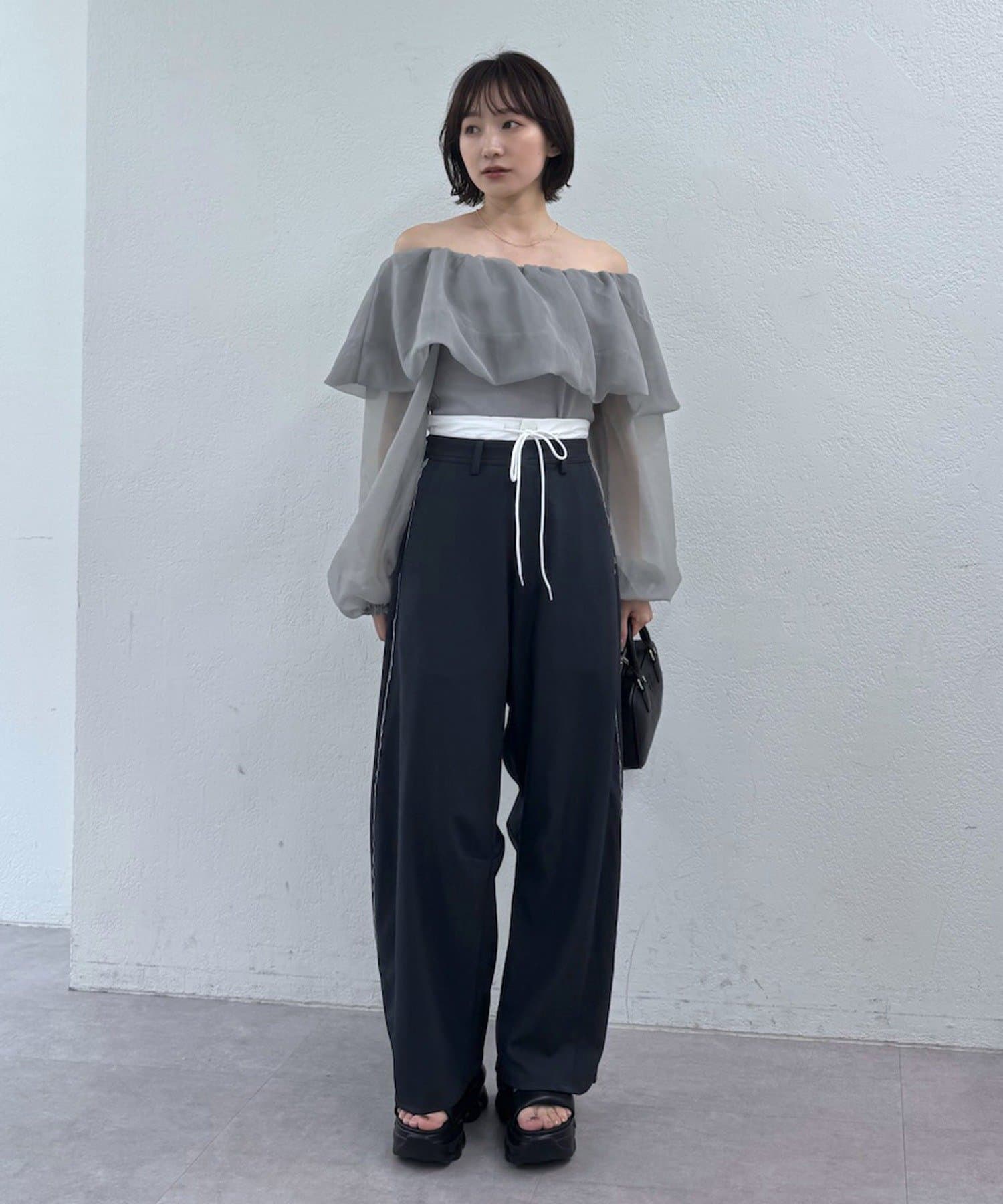 mline(エムライン) [mline]オフショルボリュームブラウス