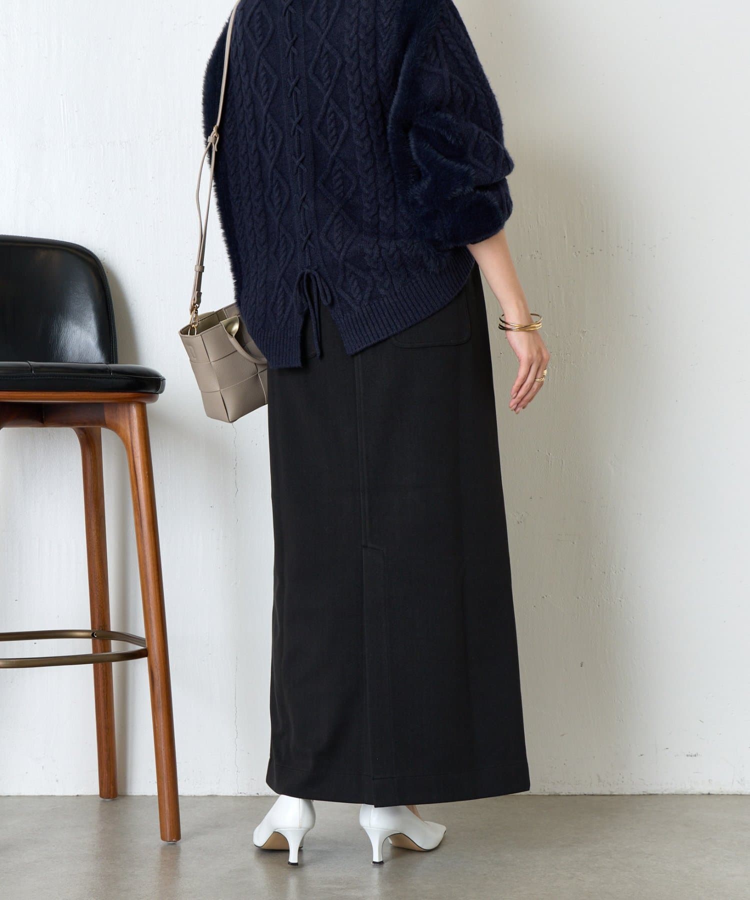 Jena　espace merveilleux(ジェナ　エスパスメルヴェイユ) ウールライクキャタピラースカート
