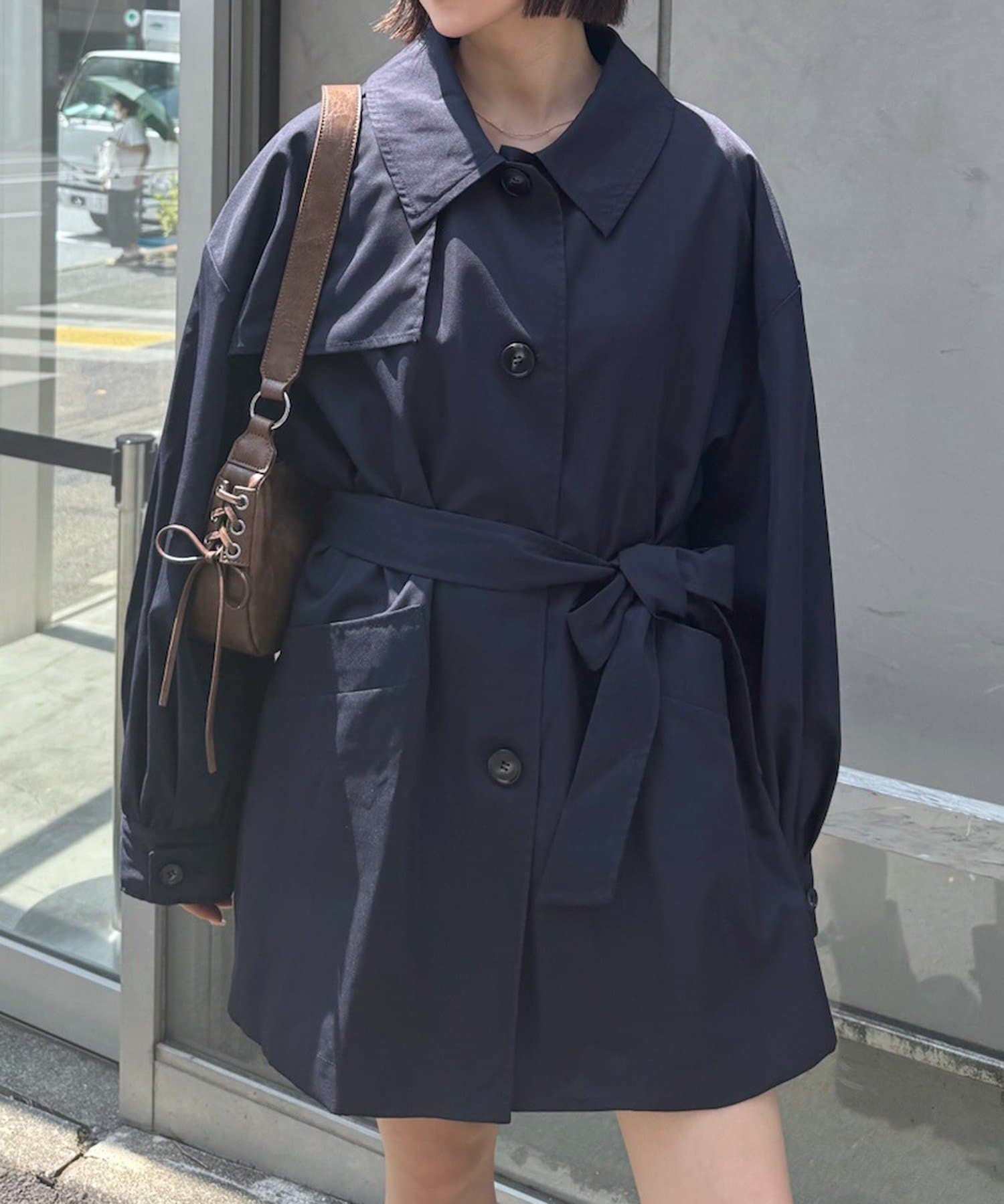 mline＊トレンチコートワンピース 3色展開】[mline]トレンチワンピース | mystic(ミスティック