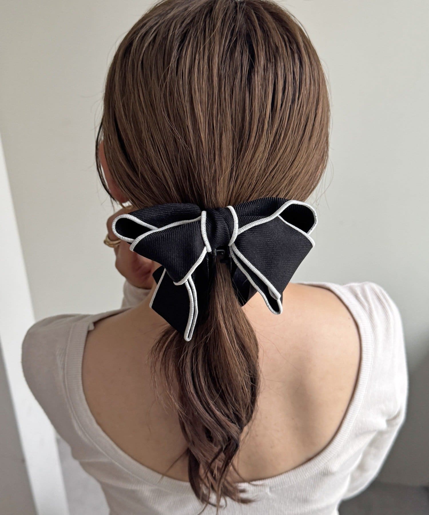 Lattice(ラティス) 【keeco企画】【WEB限定/新色追加】パイピングリボンバナナクリップ