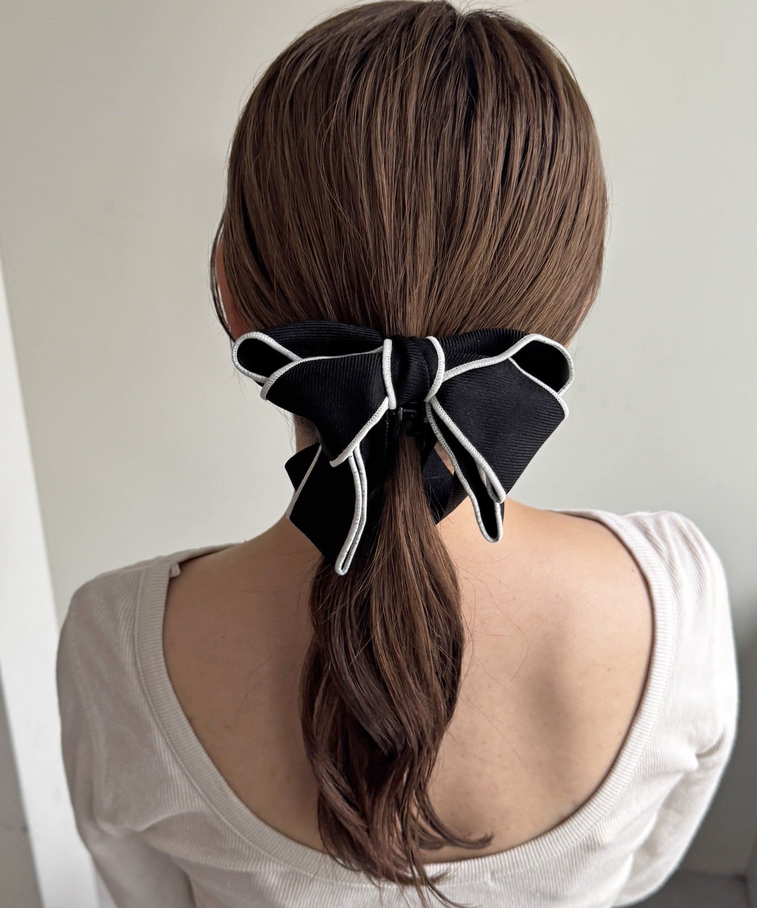 Lattice(ラティス) 【keeco企画】【WEB限定/新色追加】パイピングリボンバナナクリップ