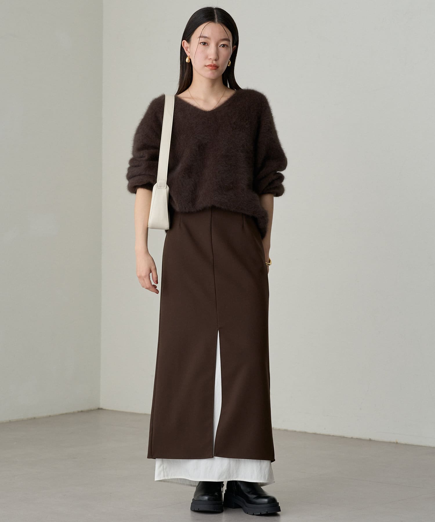 Loungedress タグ付き新品•未使用2wayタイトスカート Loungedress】レイヤードタイトスカート | OUTLET(アウトレット