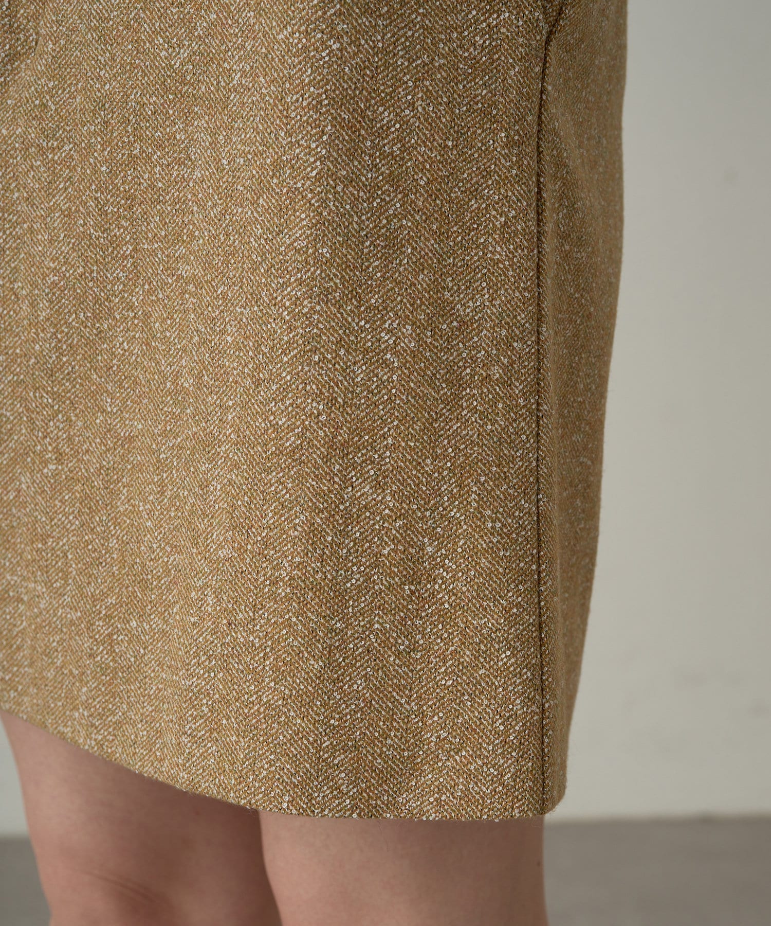 OUTLET(アウトレット) 【Loungedress】ウールミニスカート