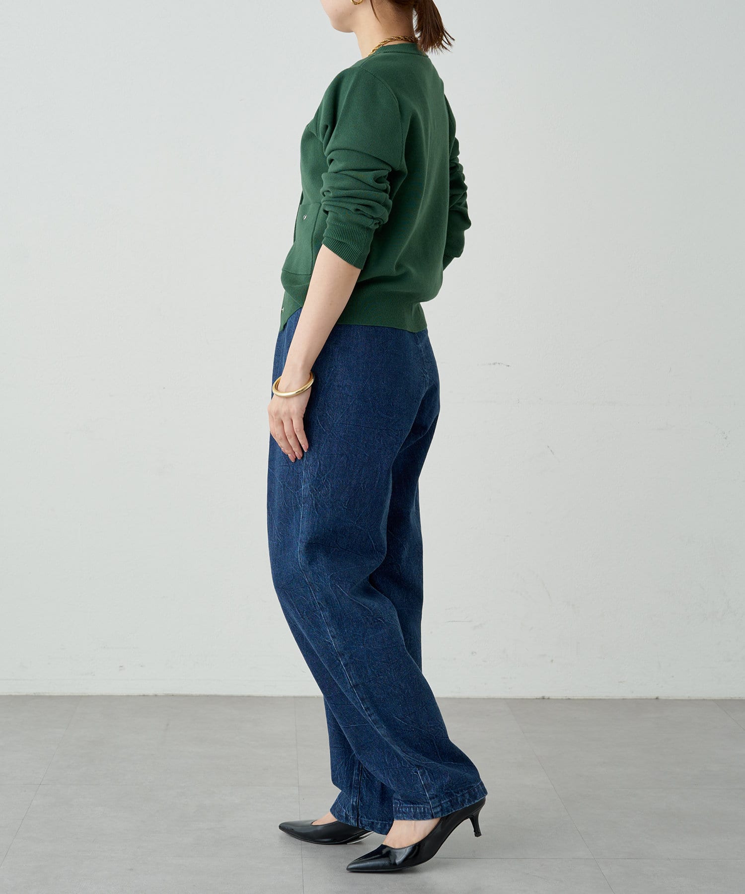 Loungedress】【ainode】mishimaタックテーパードパンツ | OUTLET