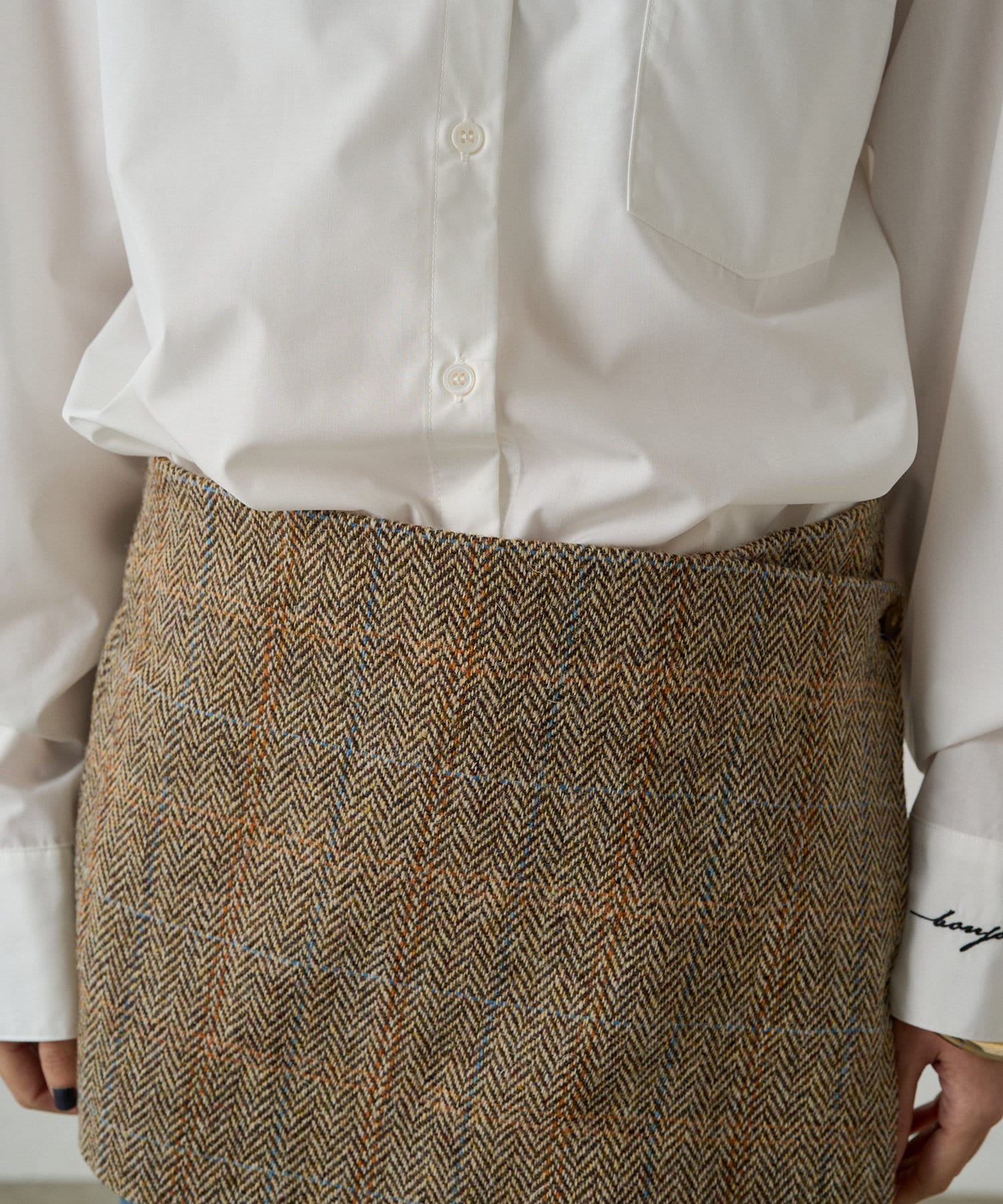 OUTLET(アウトレット) 【Loungedress】 wrapウールスカート