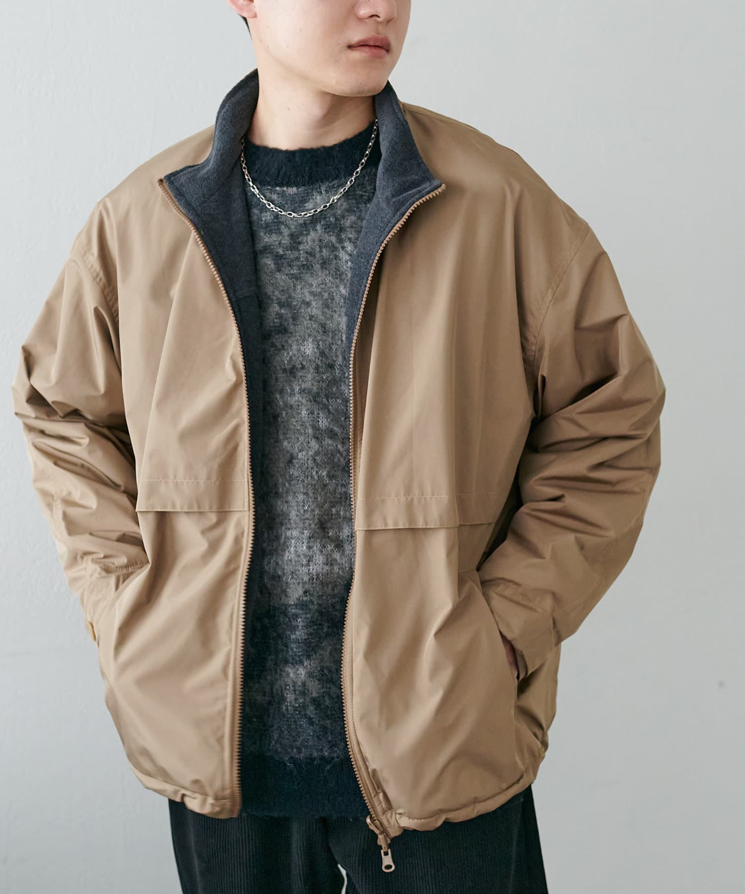 Discoat】オールウェザーライトフリースリバーシブルブルゾン | OUTLET