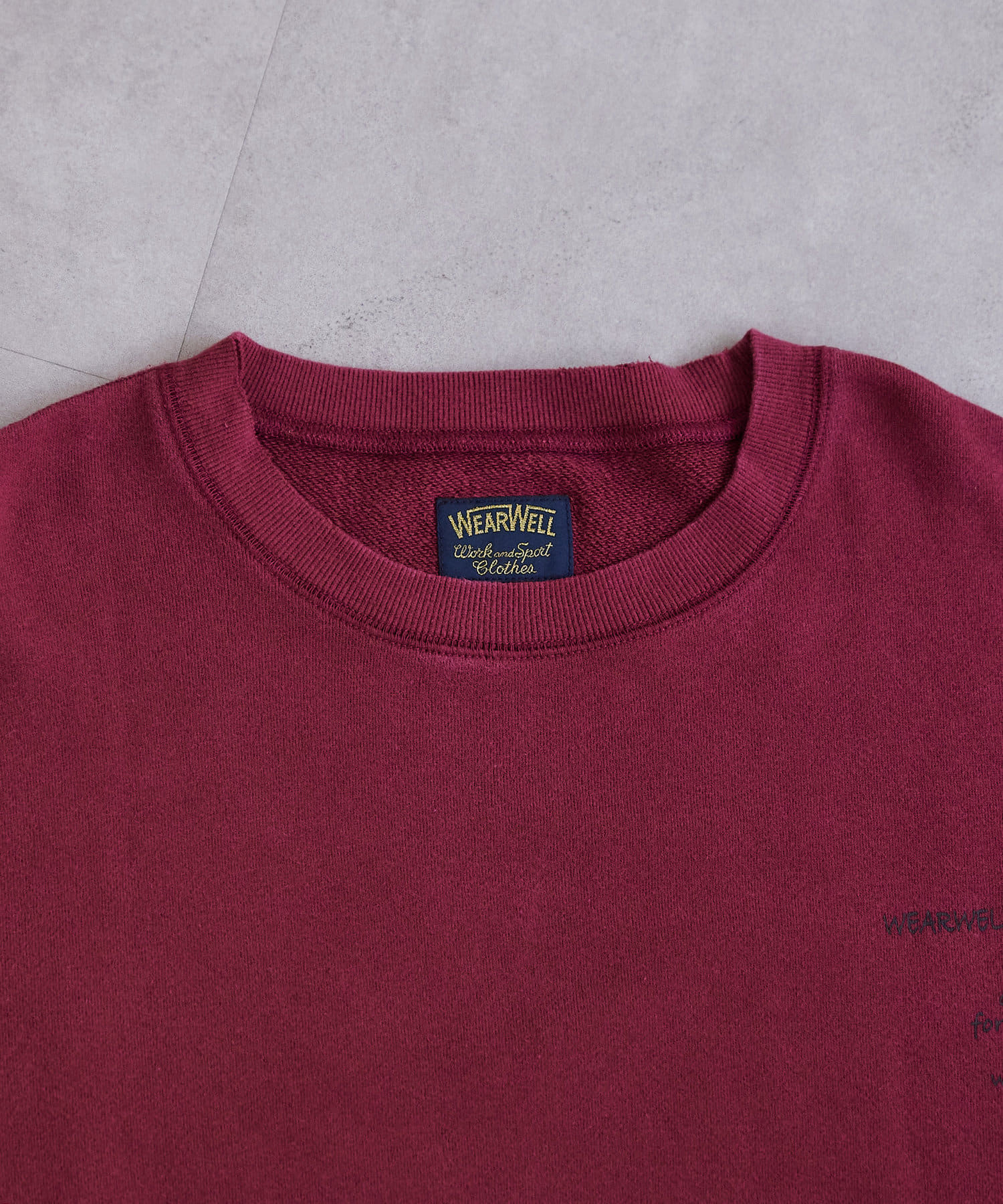 OUTLET(アウトレット) 【Discoat】WEARWELLヴィンテージ加工スウェット