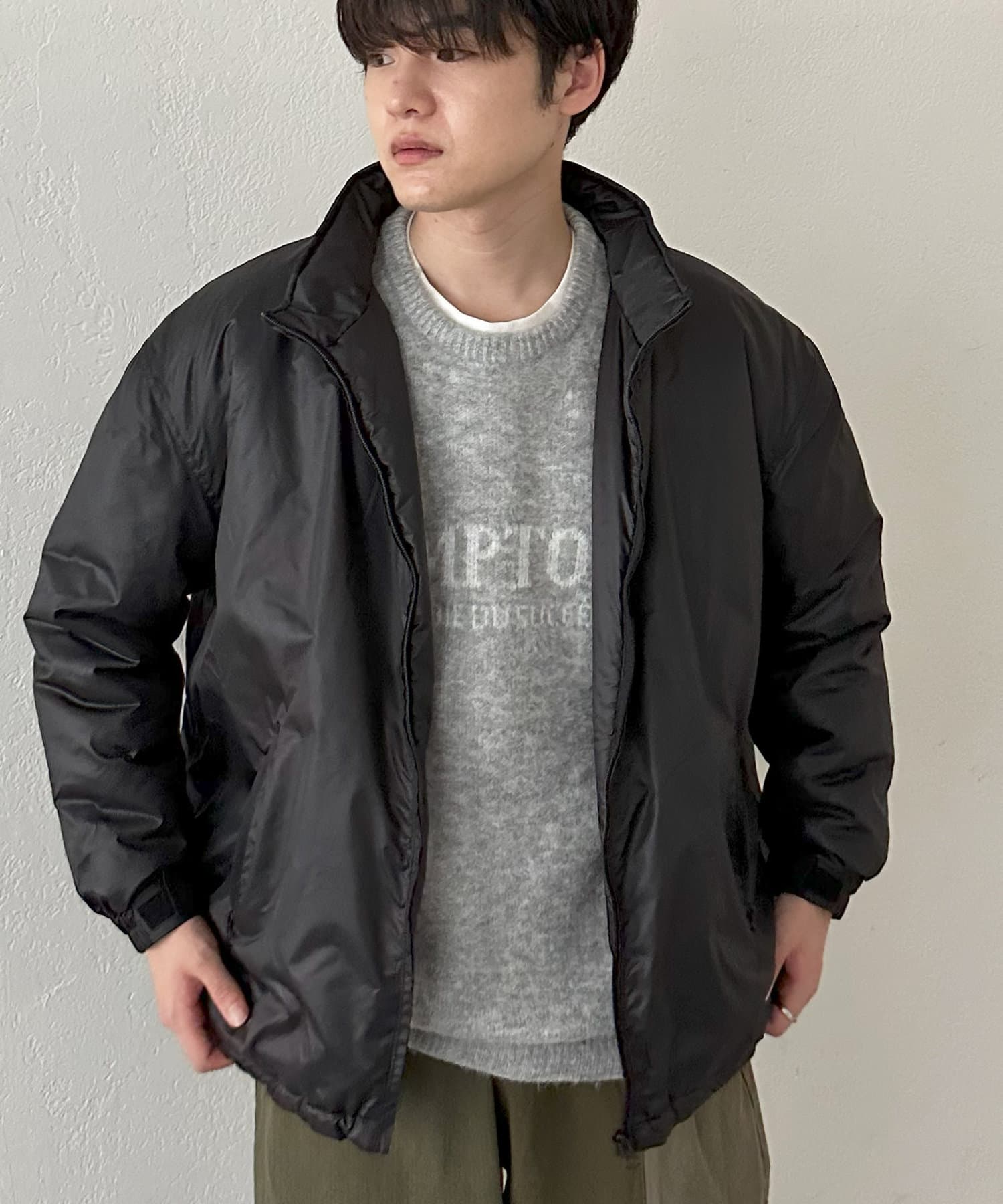 Discoat】ナイロンミニリップライトパデッドブルゾン | OUTLET