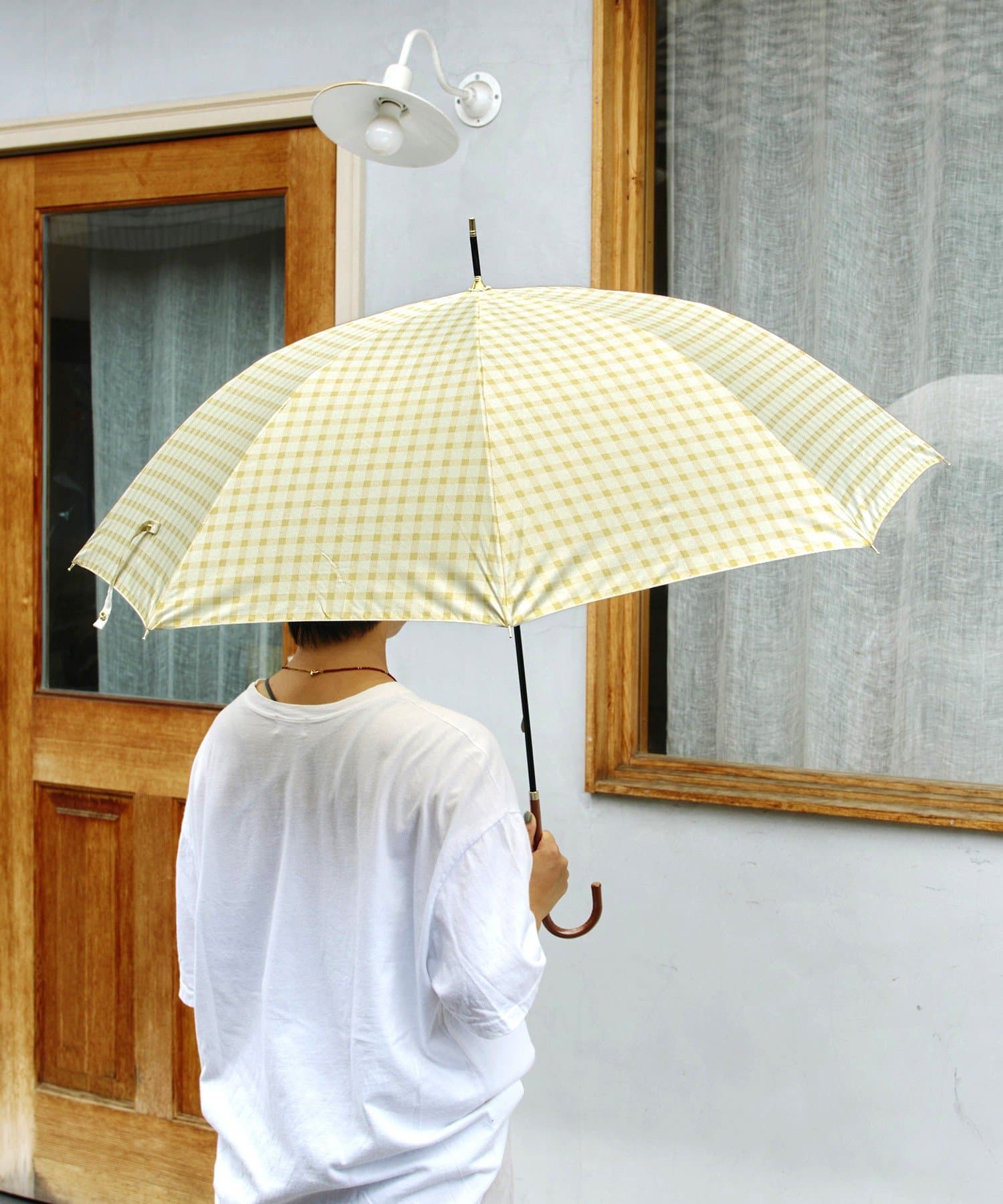 salut!(サリュ) 雨晴兼用雨傘長チェック