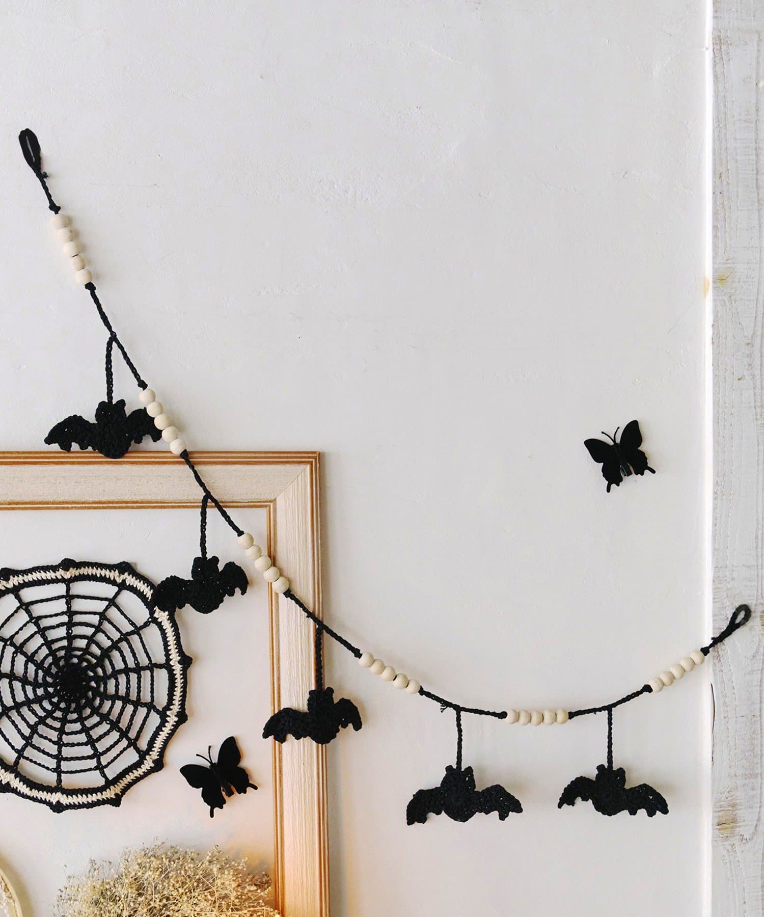 salut!(サリュ) クロッシェコウモリガーランド／Crochet Halloween